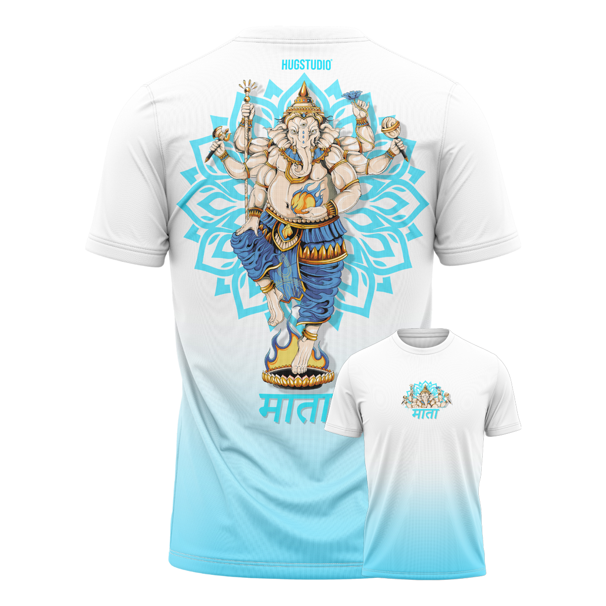 Hugstudio original T-shirt 'Ganesha' - HUGSTICKERCUSTOM 