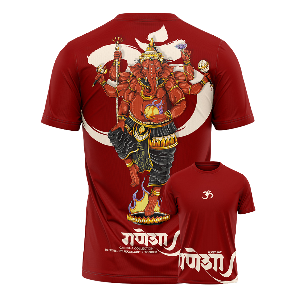 Hugstudio original T-shirt 'Ganesha' - HUGSTICKERCUSTOM 