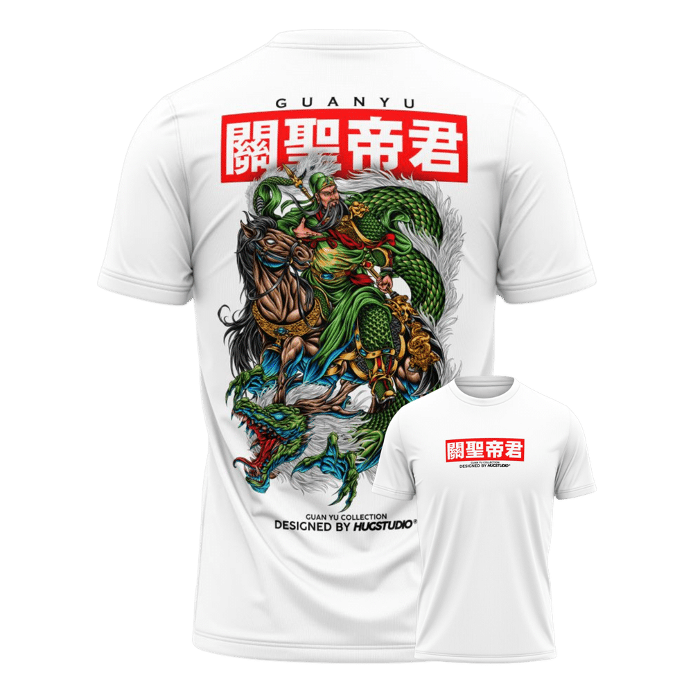 Hugstudio original T-shirt 'Guan yu & Red Hare' - HUGSTICKERCUSTOM 