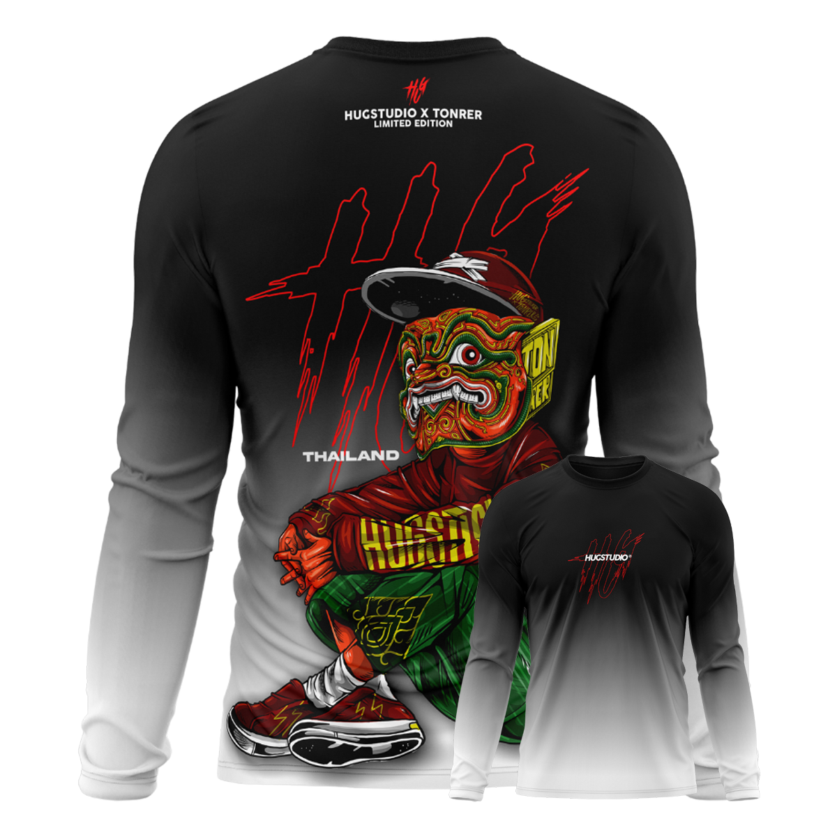 Hugstudio original T-shirt 'Yak Street' - HUGSTICKERCUSTOM 