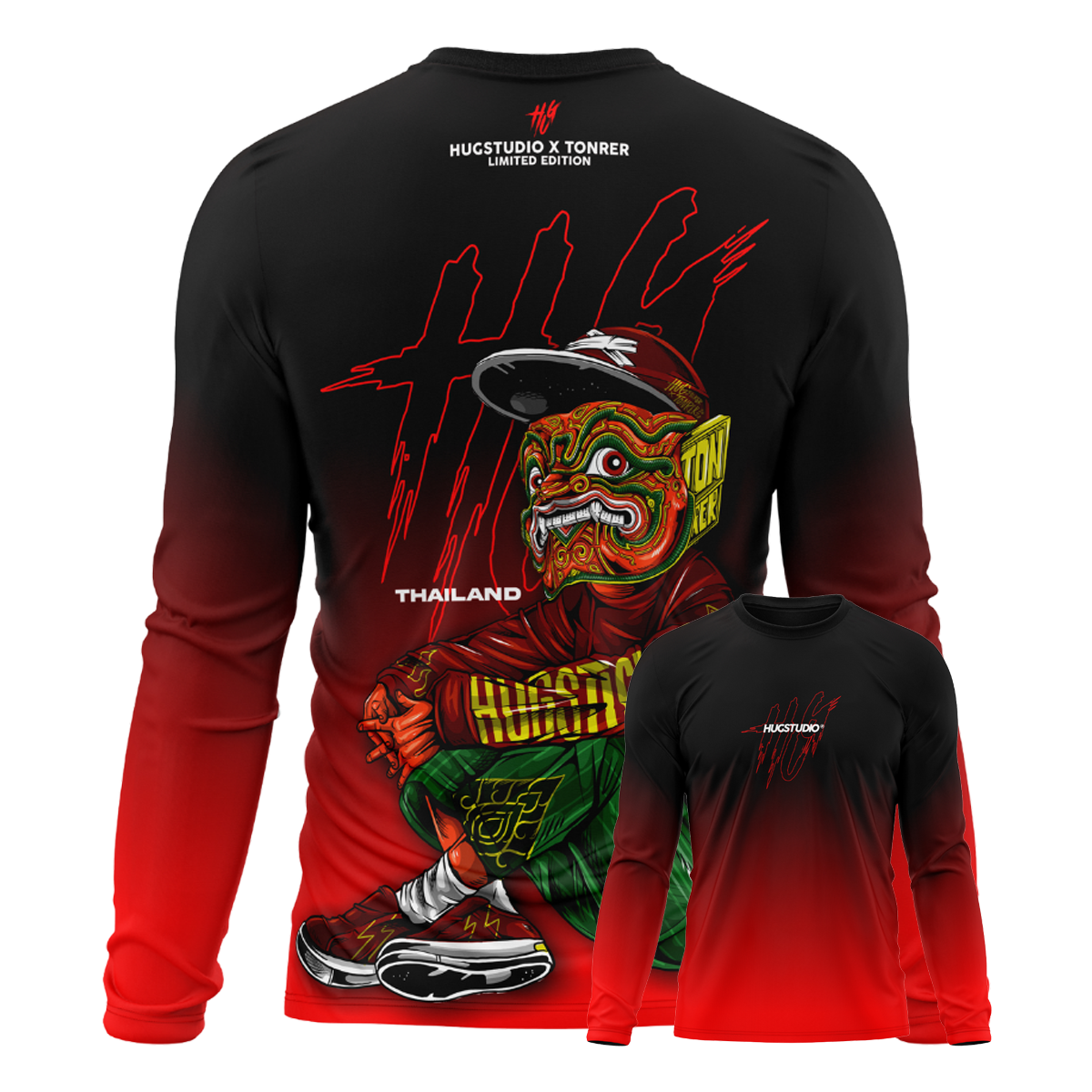 Hugstudio original T-shirt 'Yak Street' - HUGSTICKERCUSTOM 