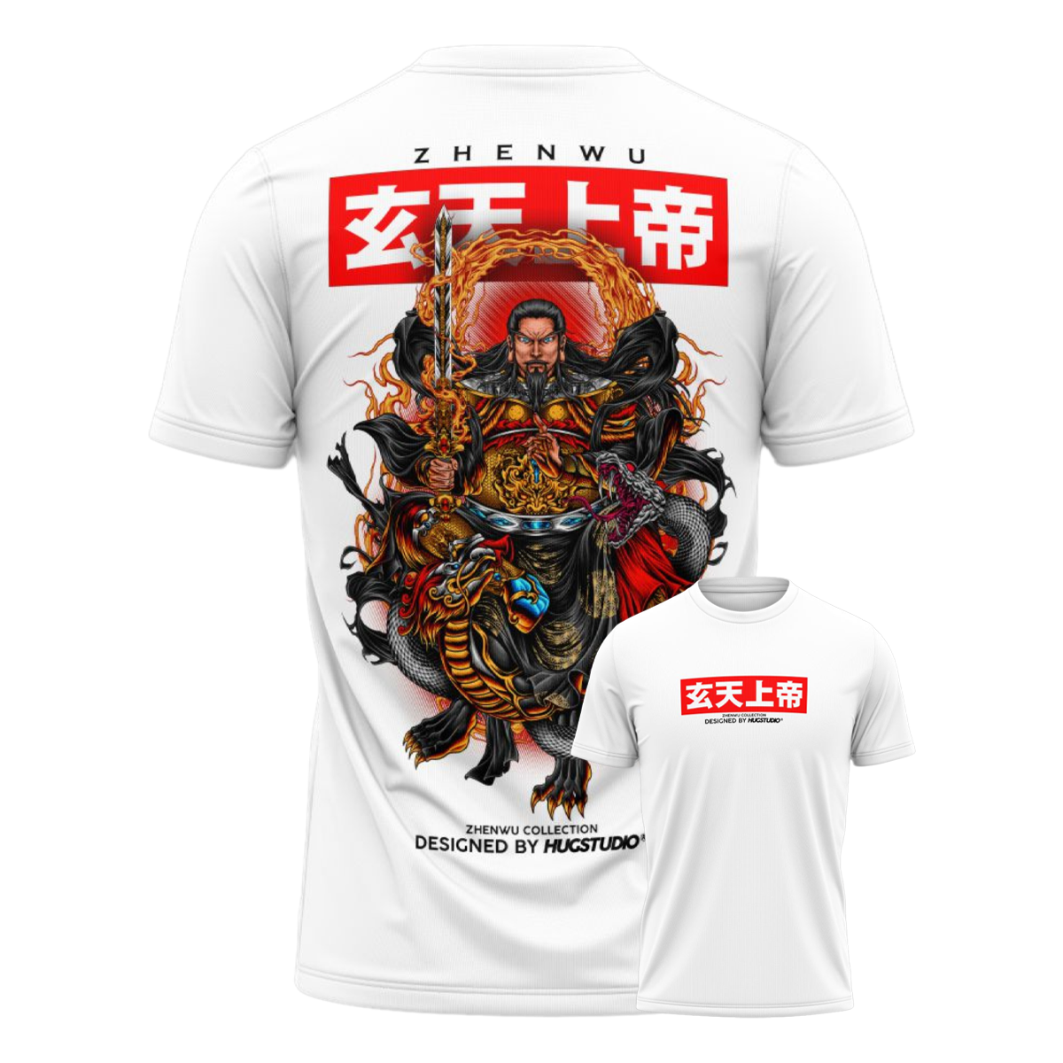 Hugstudio original T-shirt 'Zhenwu' - HUGSTICKERCUSTOM 