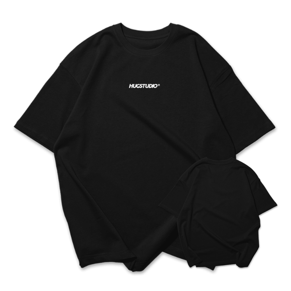 Hugstudio original Oversized Cotton T-shirt 'Original' - HUGSTICKERCUSTOM 