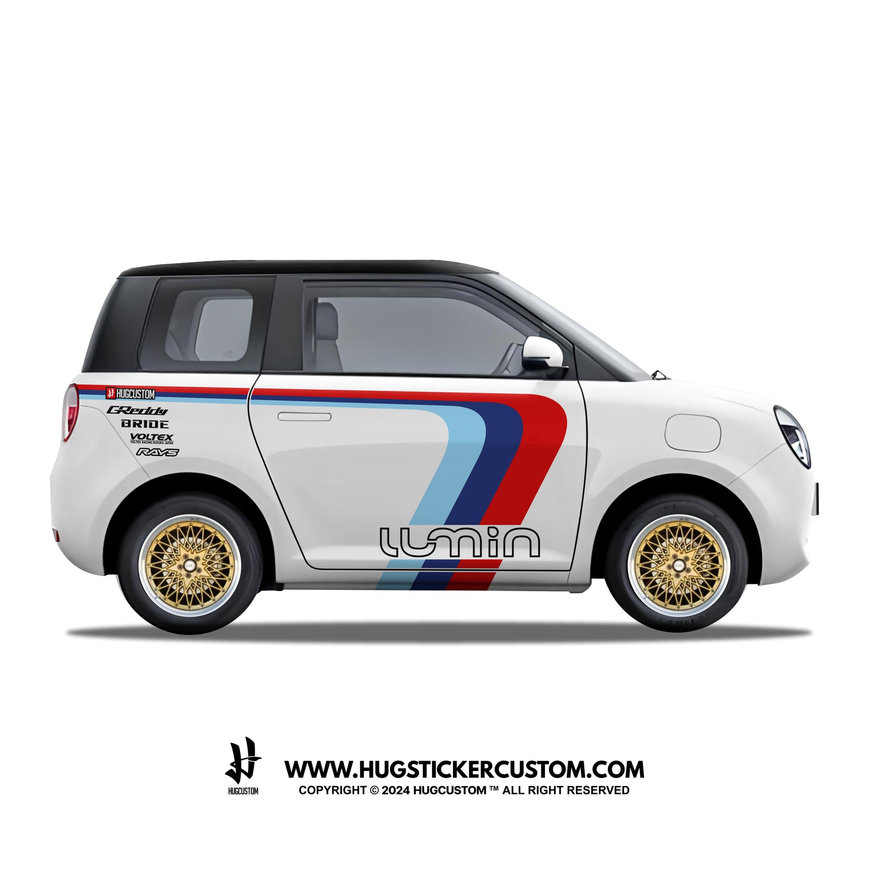 LUMIN Racing Concept "DriftWave" Sticker Kit - HUGSTICKERCUSTOM 
