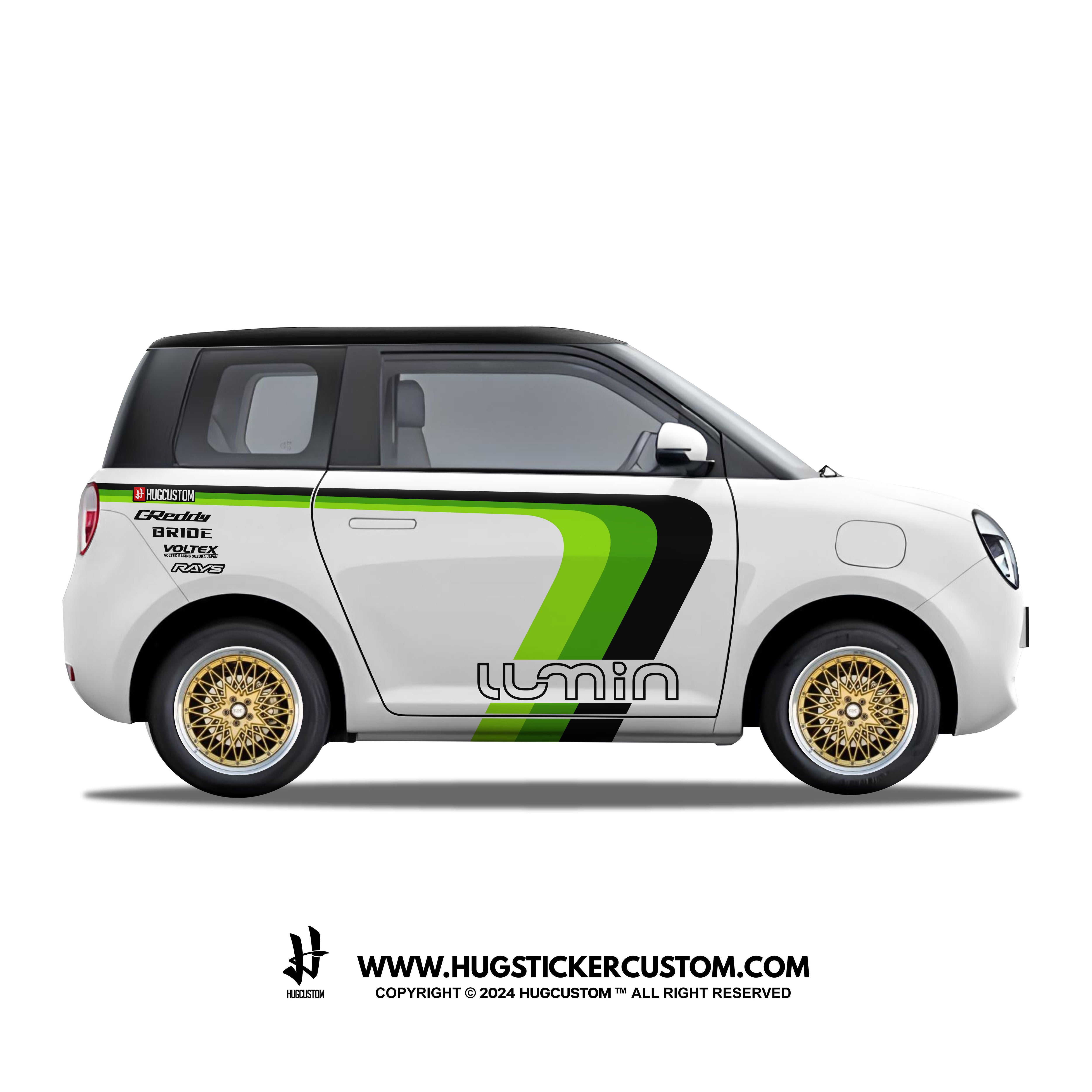LUMIN Racing Concept "DriftWave" Sticker Kit - HUGSTICKERCUSTOM 