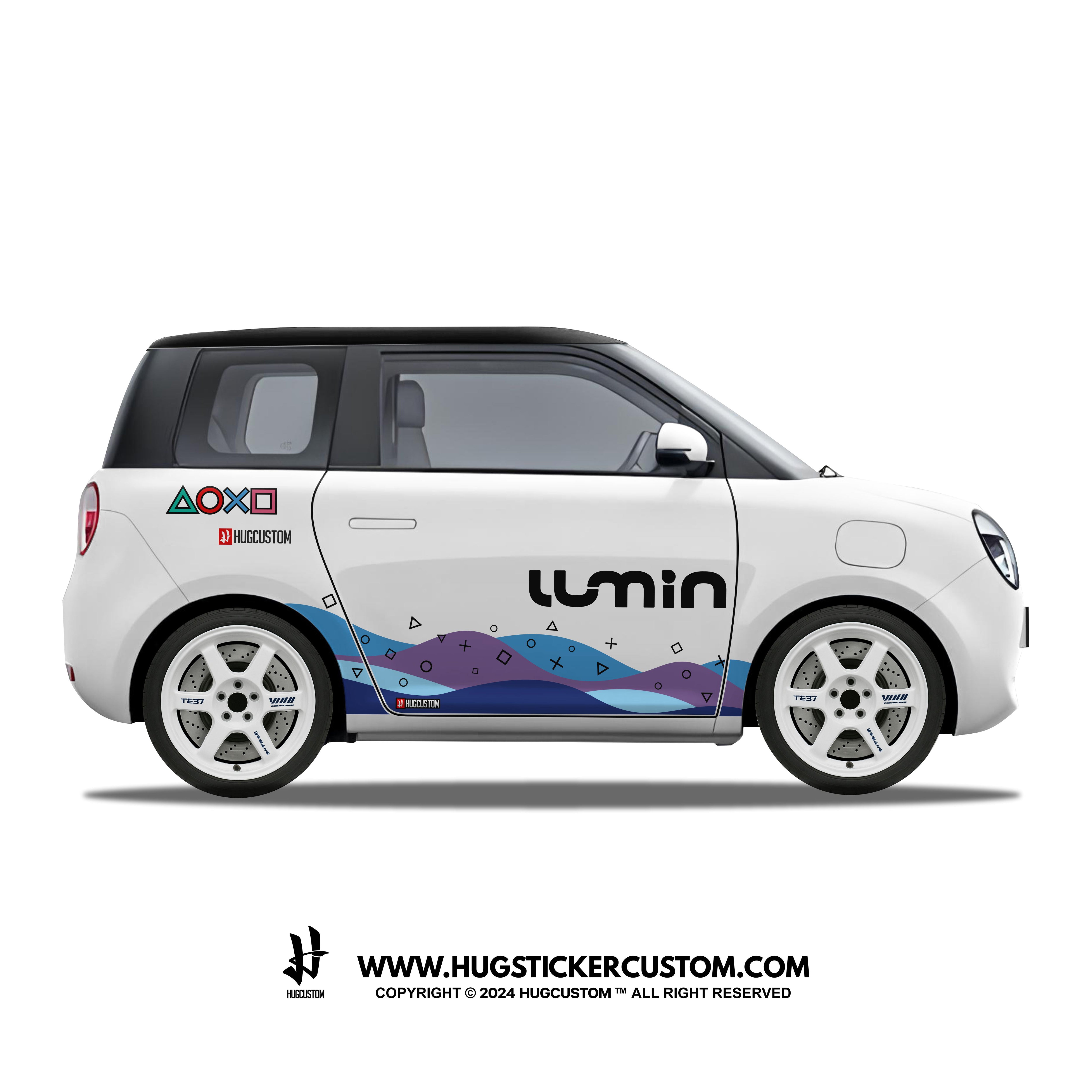 LUMIN Racing Concept "DualPulse" Sticker Kit - HUGSTICKERCUSTOM 