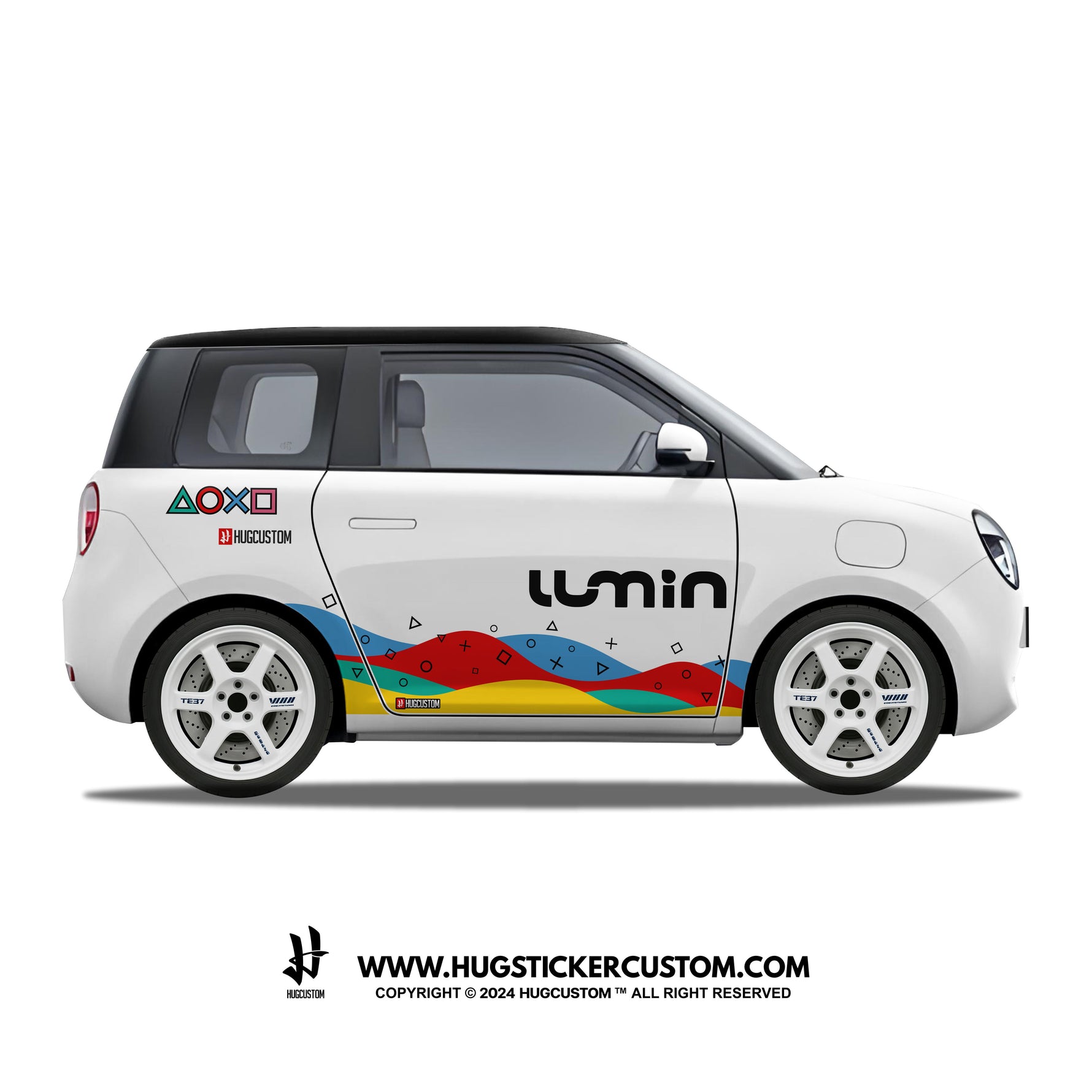 LUMIN Racing Concept "DualPulse" Sticker Kit - HUGSTICKERCUSTOM 