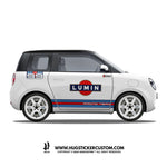 LUMIN Racing Concept "Rising Sunline" Sticker Kit - HUGSTICKERCUSTOM 
