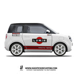 LUMIN Racing Concept "Rising Sunline" Sticker Kit - HUGSTICKERCUSTOM 