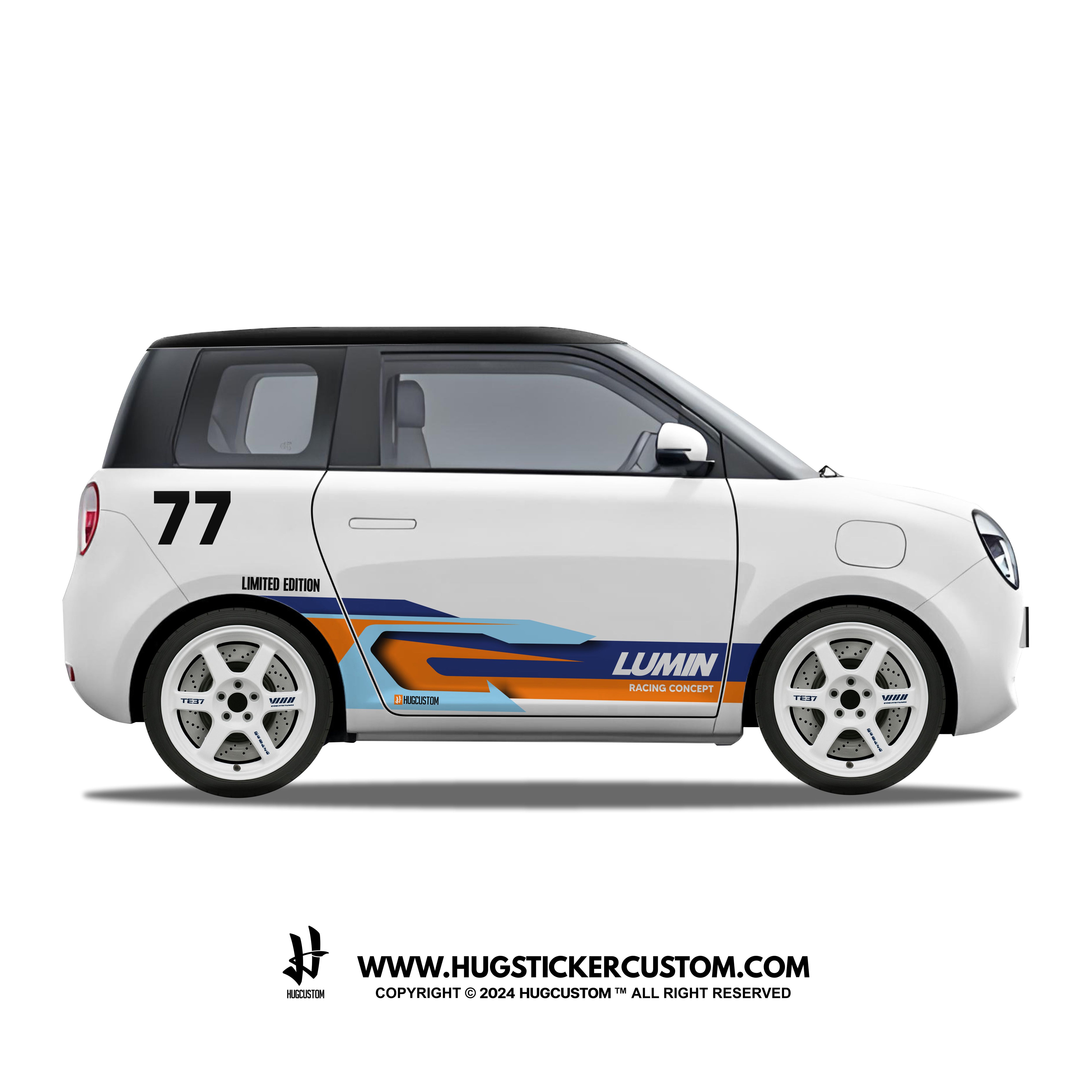 LUMIN Racing Concept "Spectrum Strike" Sticker Kit - HUGSTICKERCUSTOM 