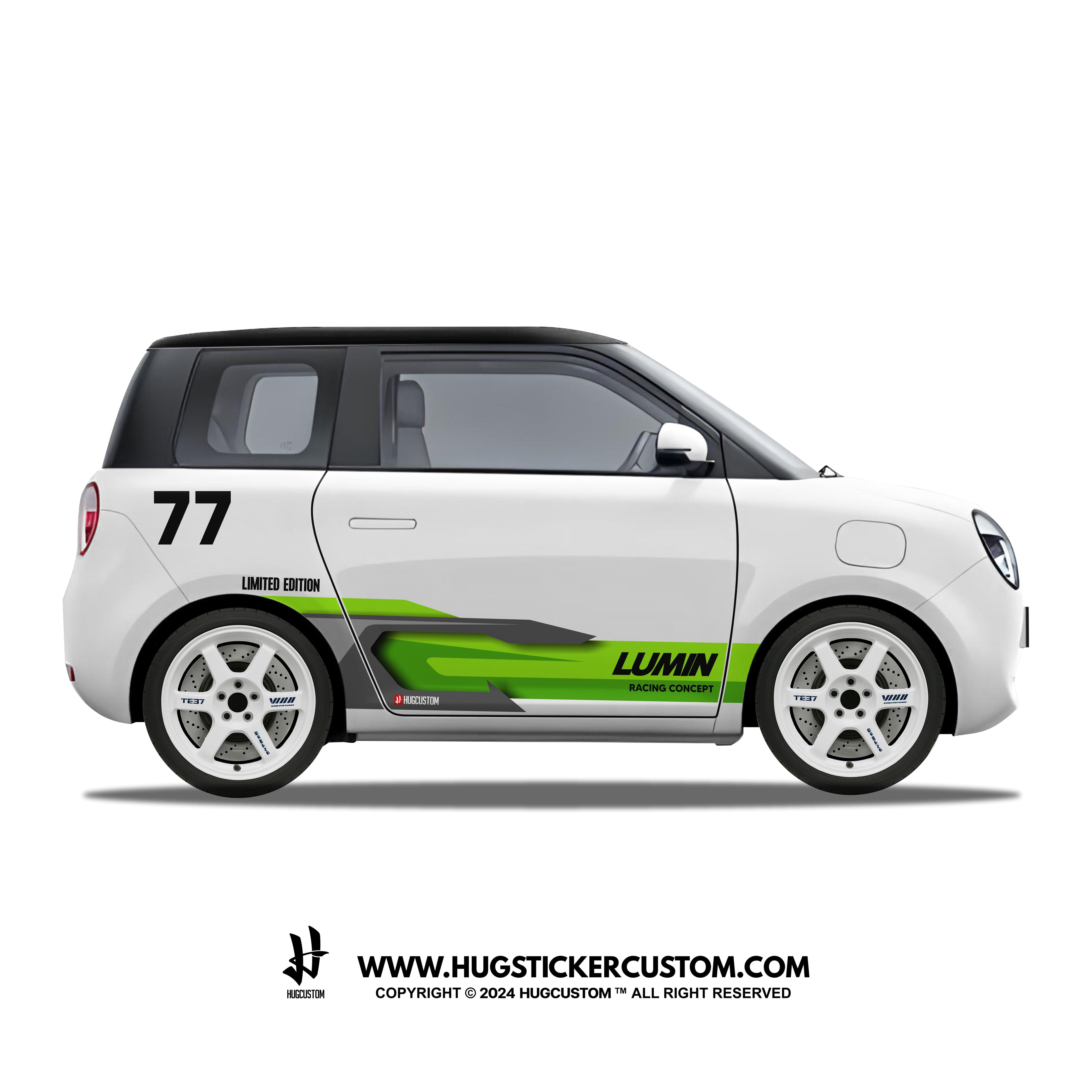 LUMIN Racing Concept "Spectrum Strike" Sticker Kit - HUGSTICKERCUSTOM 