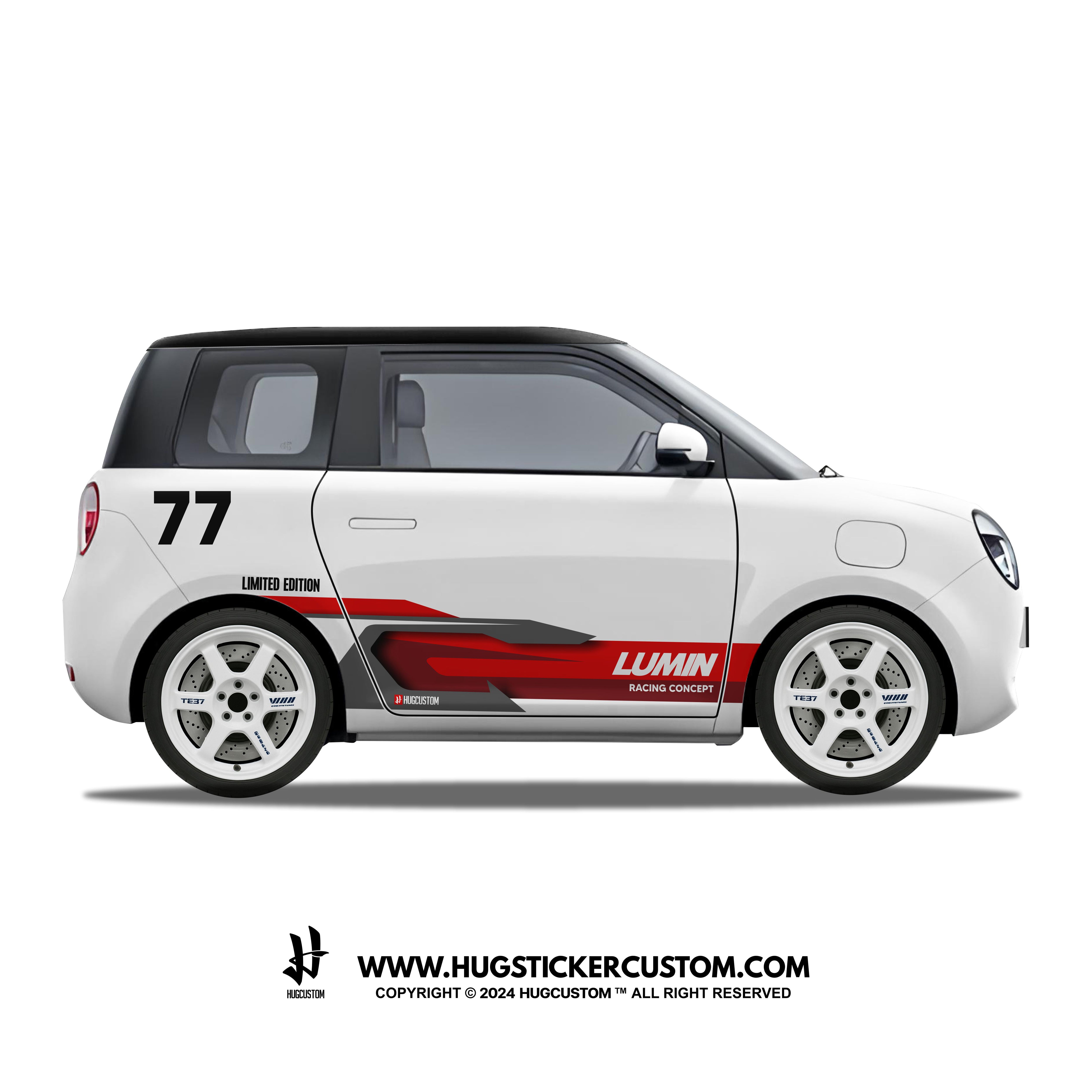LUMIN Racing Concept "Spectrum Strike" Sticker Kit - HUGSTICKERCUSTOM 