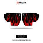 Media Door for Touring RG SG / CVO (FLTRXST FLHXST) 2024-2025 - 'Flame' Design - HUGSTICKERCUSTOM 