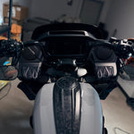 Media Door for Touring RG SG / CVO (FLTRXST FLHXST) 2024-2026 - 'Flame' Design - HUGSTICKERCUSTOM