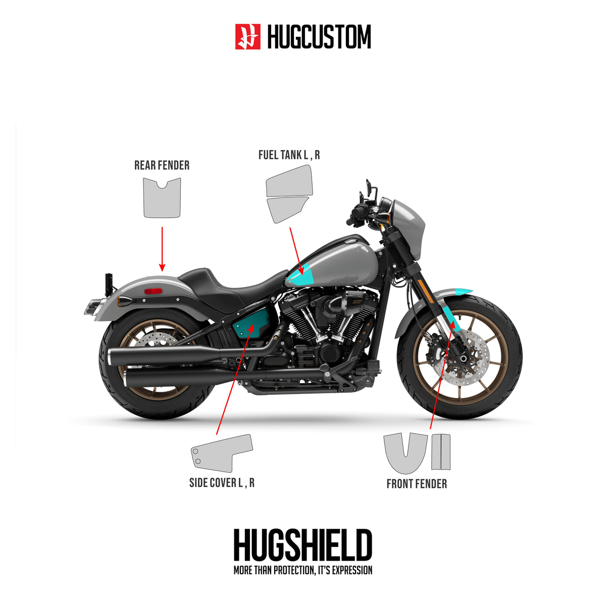 Paint Protection Film for Cruiser LRS (FXLRS) 2024 - HUGSTICKERCUSTOM