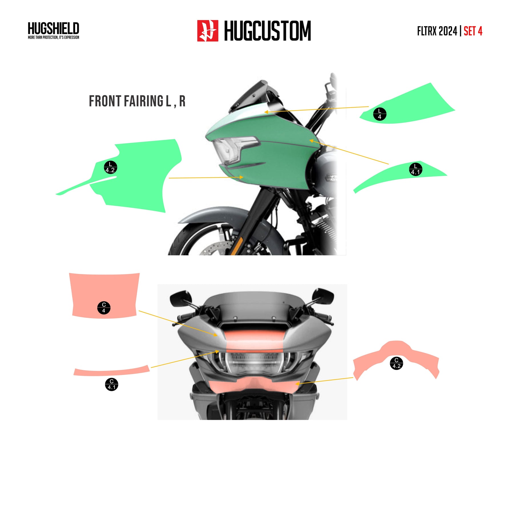 Paint Protection Film for Touring RG (FLTRX) 2024-2026 (Set) - HUGSTICKERCUSTOM 