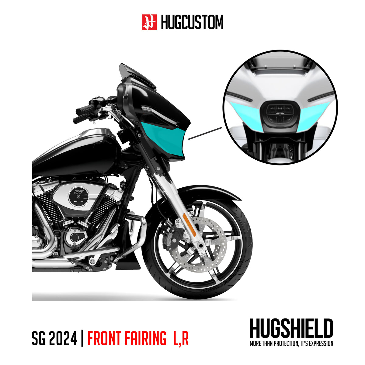 Paint Protection Film for Touring SG (FLHX) 2024-2026 - HUGSTICKERCUSTOM