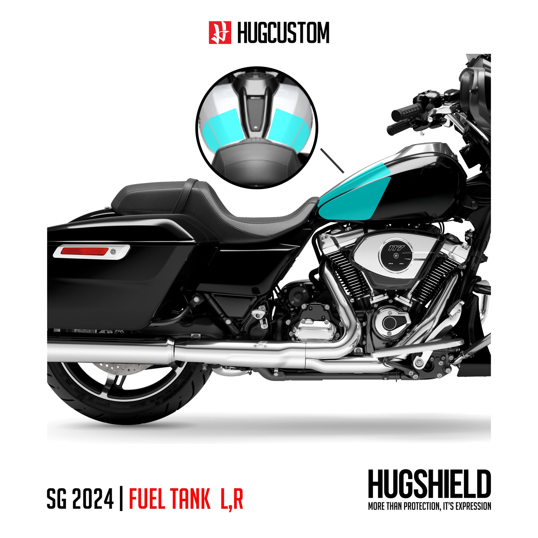 Paint Protection Film for Touring SG (FLHX) 2024-2026 - HUGSTICKERCUSTOM