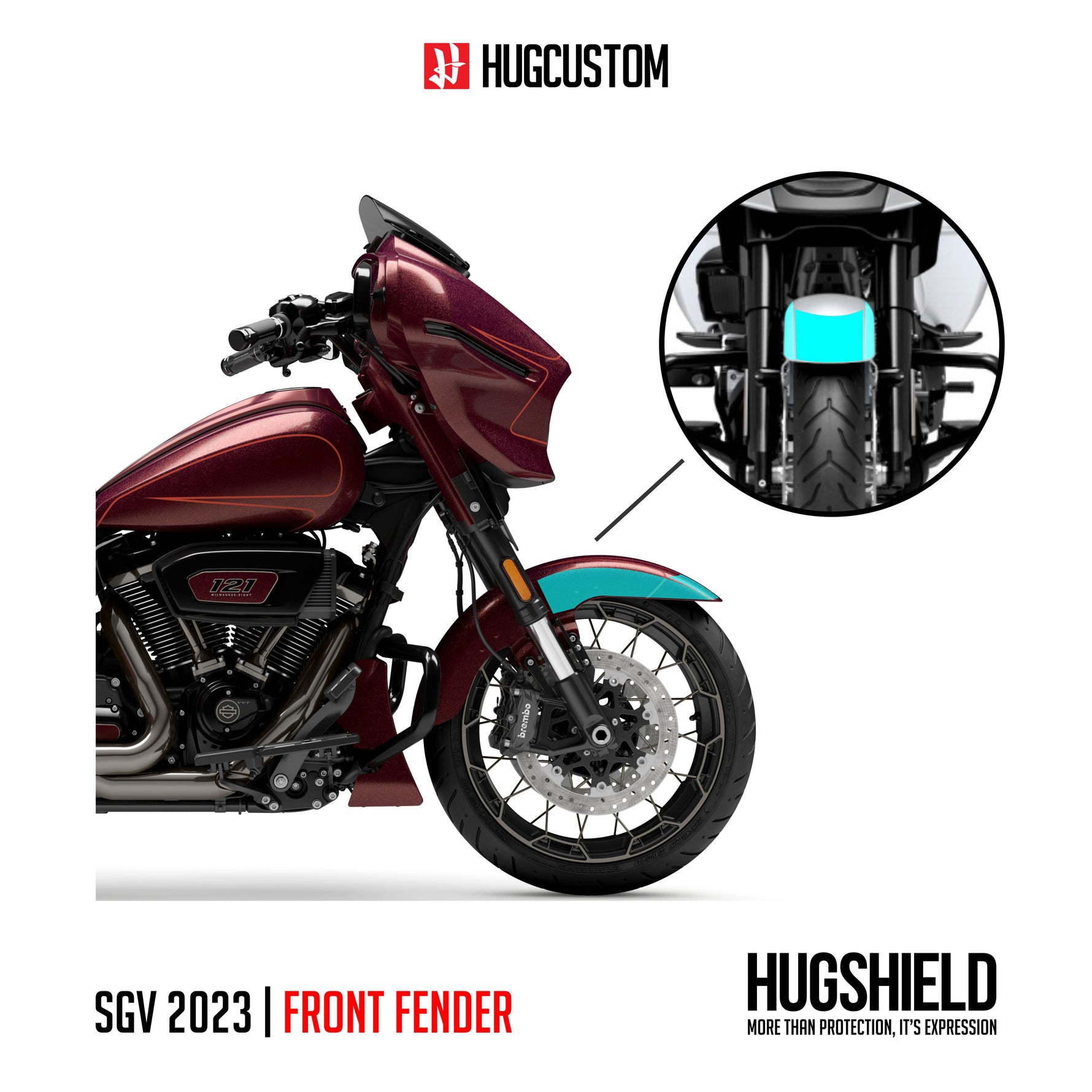 Paint Protection Film for Touring SG (FLHXSE) 2023 - HUGSTICKERCUSTOM