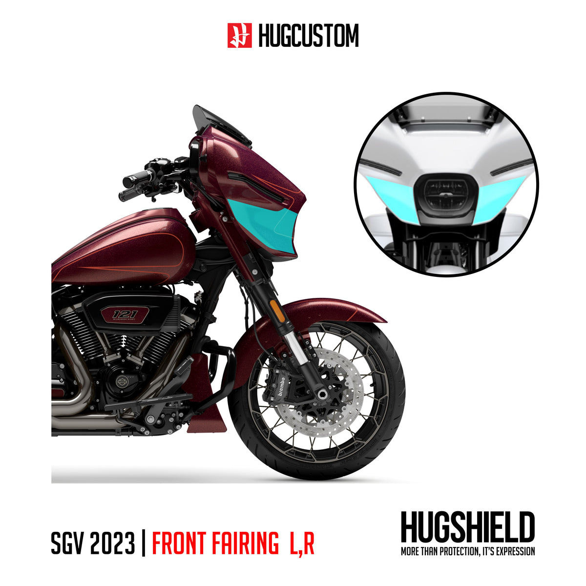 Paint Protection Film for Touring SG (FLHXSE) 2023 - HUGSTICKERCUSTOM