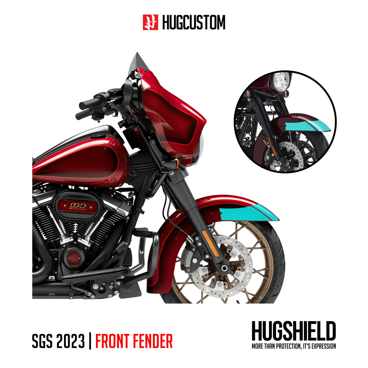 Paint Protection Film for Touring SGS (FLHXS) 2018-2023 - HUGSTICKERCUSTOM