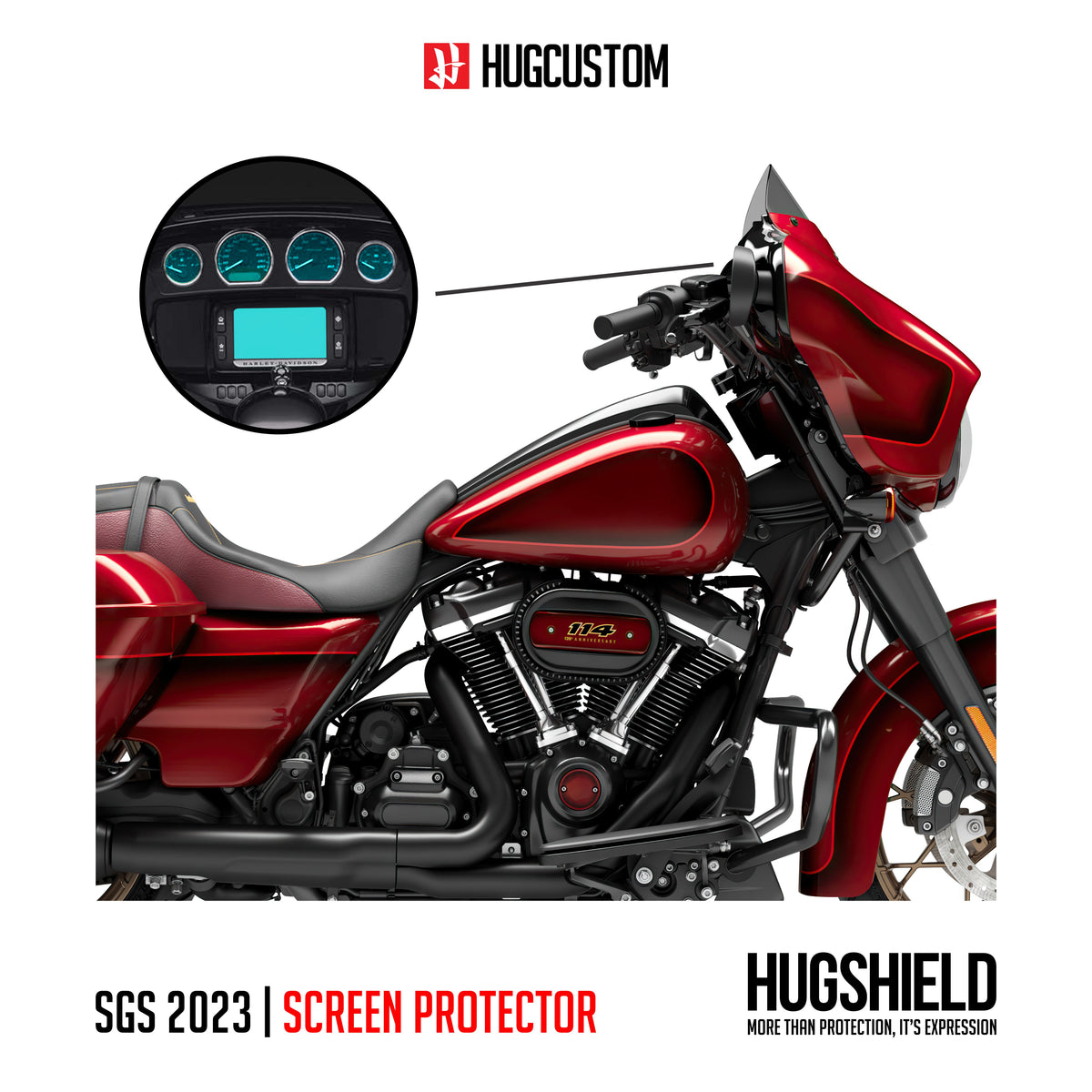 Paint Protection Film for Touring SGS (FLHXS) 2018-2023 - HUGSTICKERCUSTOM