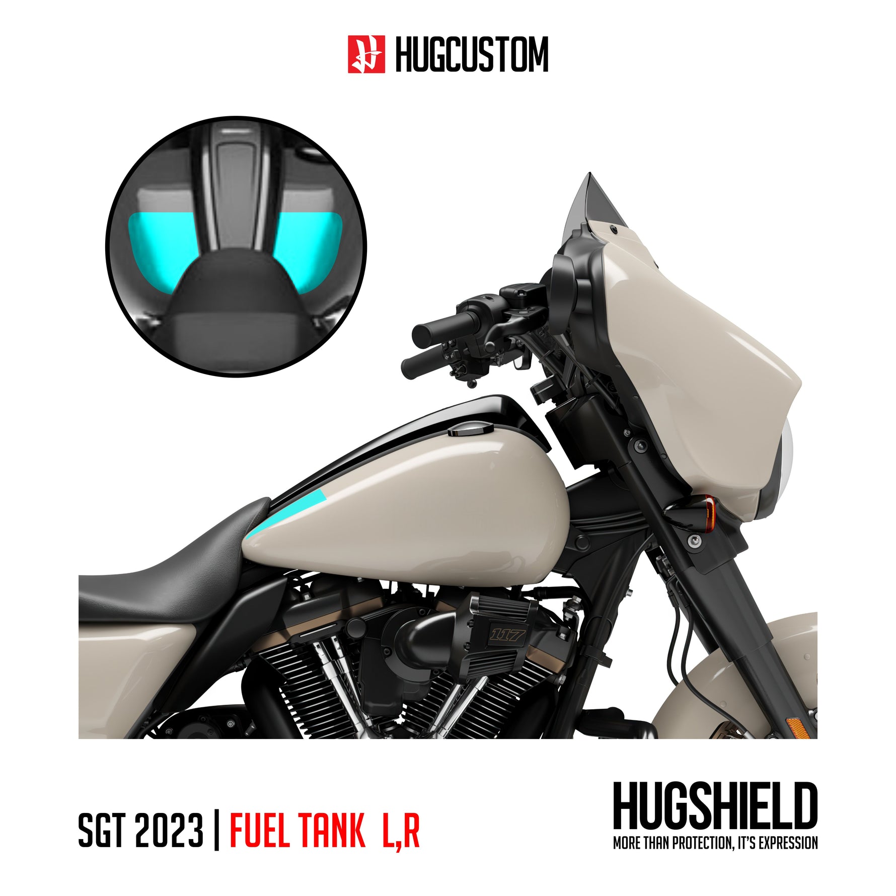 Paint Protection Film for Touring SGST (FLHXST) 2022-2023 - HUGSTICKERCUSTOM