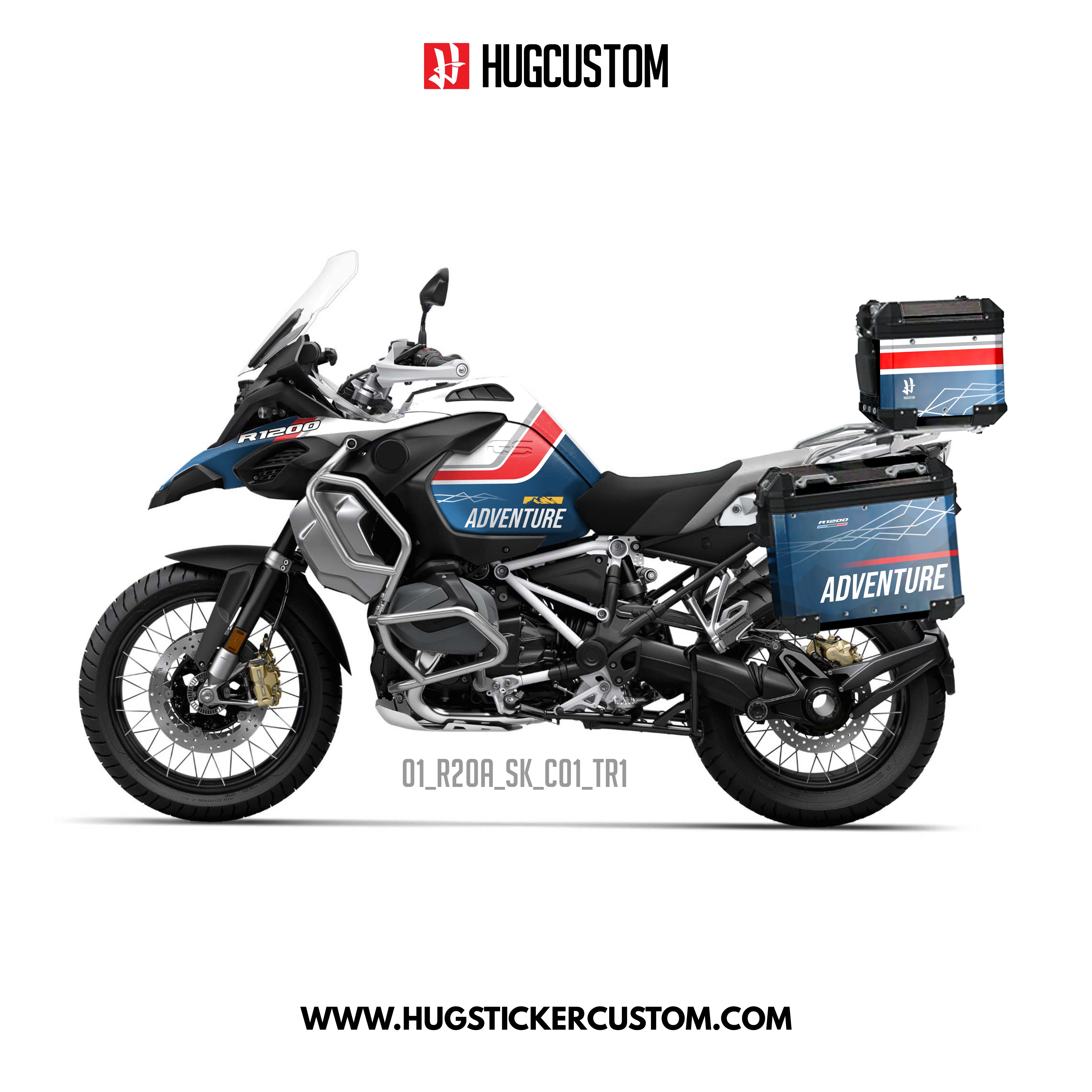 R1200/1250GS Adventure 2014-2025 Sticker Kit – 'Adventure' Design - HUGSTICKERCUSTOM 