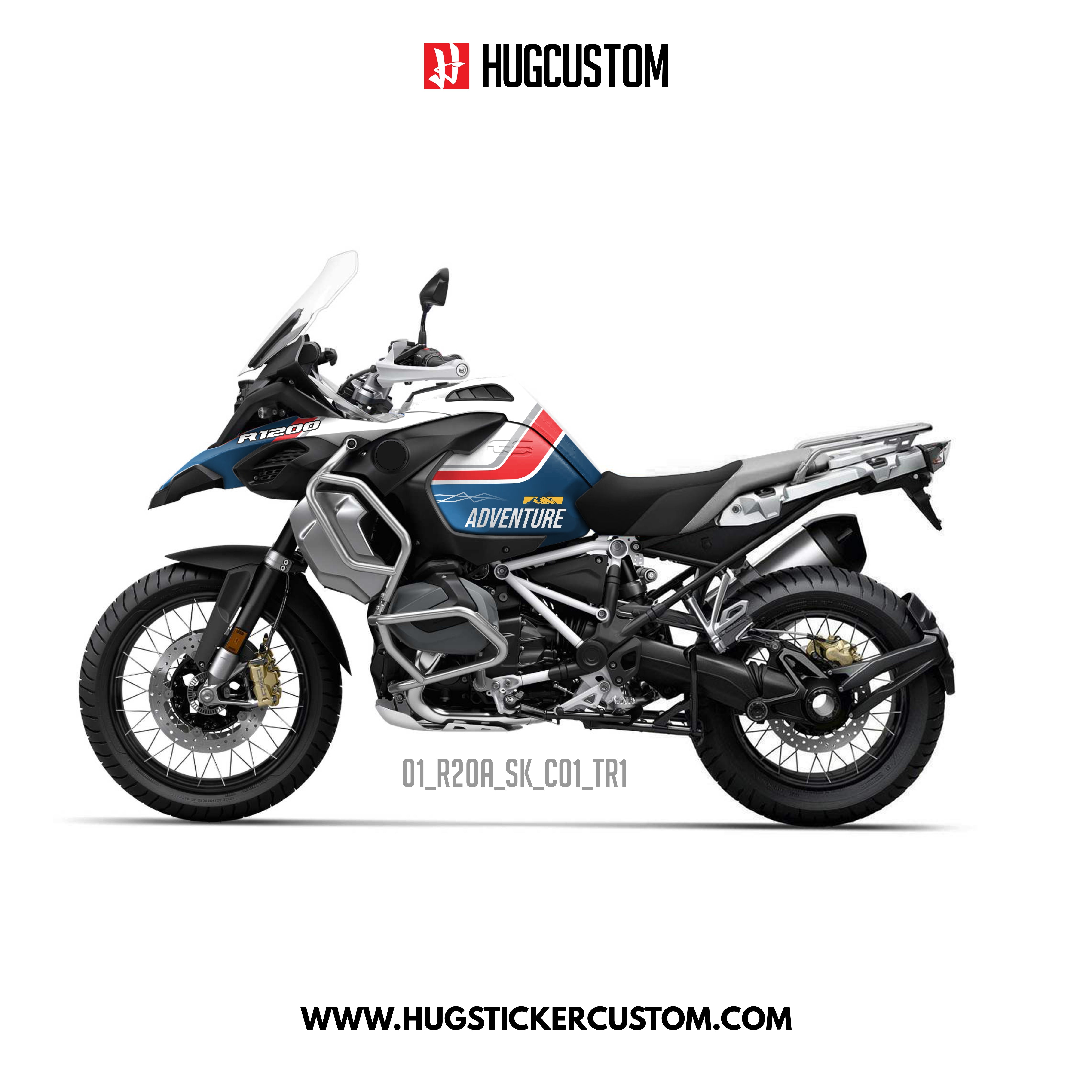 R1200/1250GS Adventure 2014-2025 Sticker Kit – 'Adventure' Design - HUGSTICKERCUSTOM 