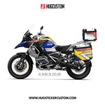 R1200/1250GS Adventure 2014-2025 Sticker Kit – 'Machine No.1' Design - HUGSTICKERCUSTOM 
