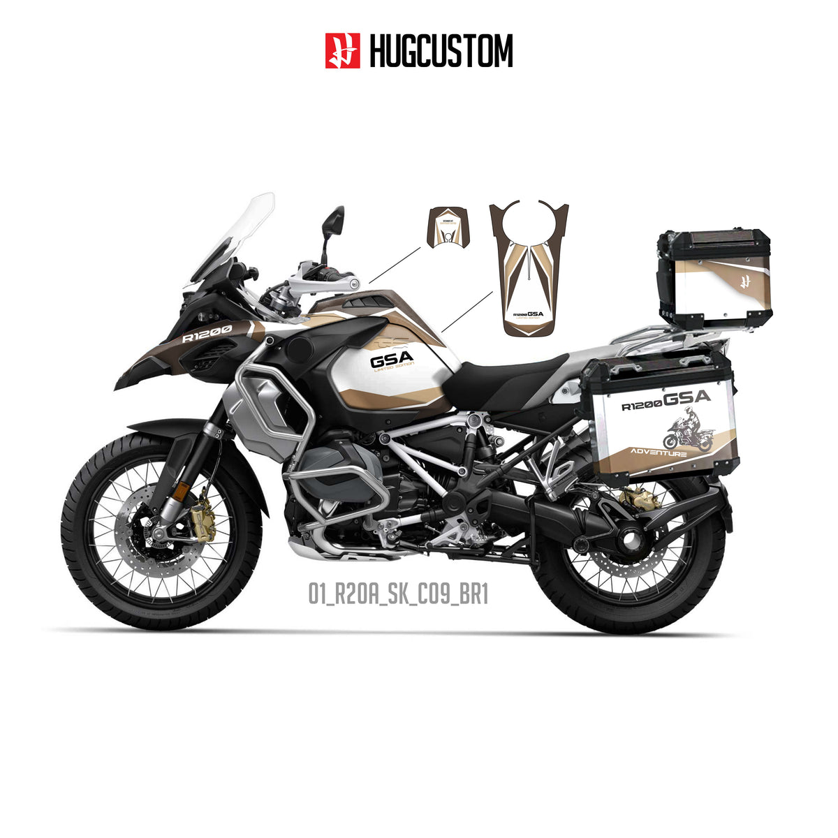 R1200/1250GS Adventure 2014-2025 Sticker Kit – 'Rally Heritage' Design - HUGSTICKERCUSTOM