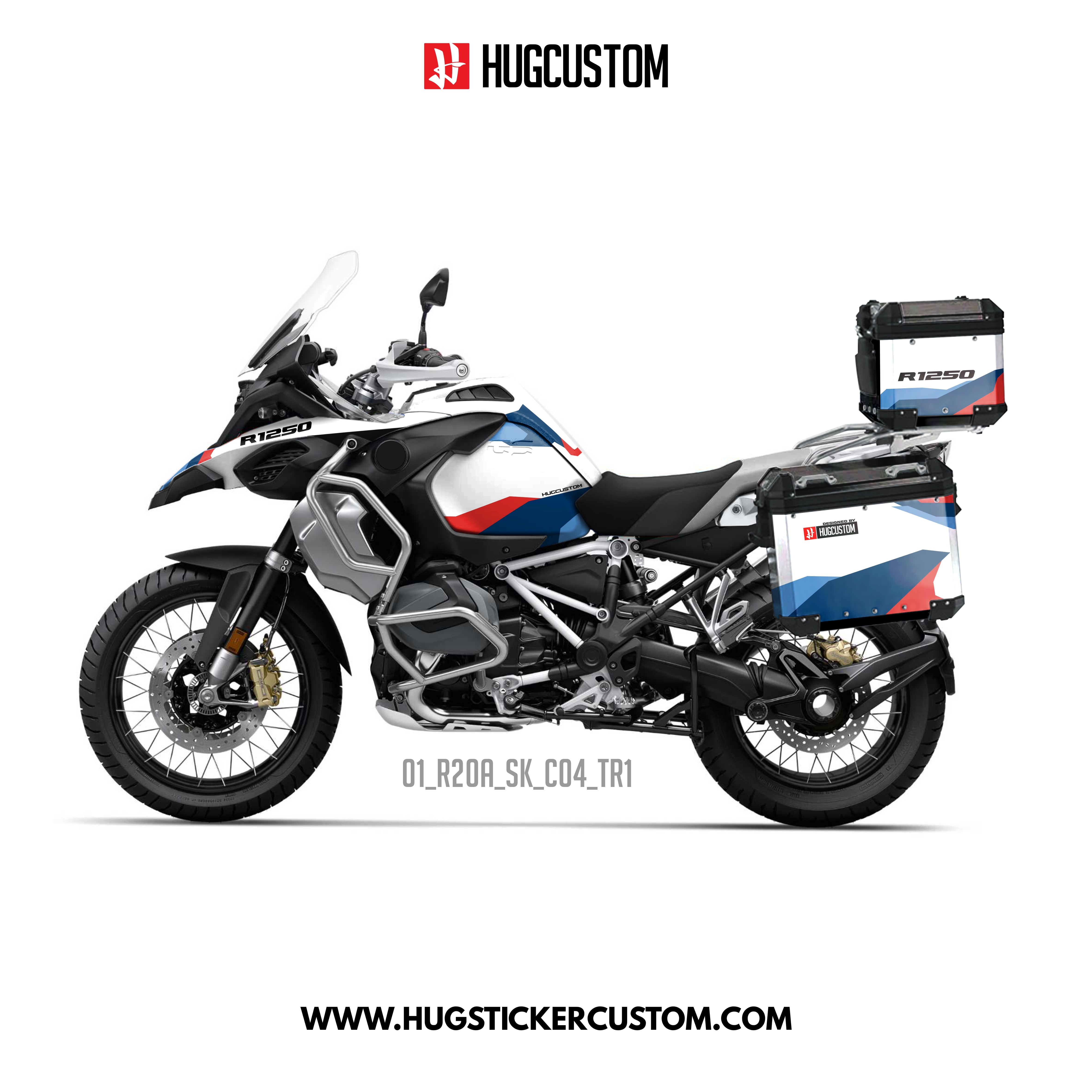 R1200/1250GS Adventure 2014-2025 Sticker Kit – 'Summit' Design - HUGSTICKERCUSTOM 