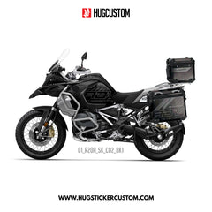 R1200/1250GS Adventure 2014-2025 Sticker – 'Stealth' Design - HUGSTICKERCUSTOM 