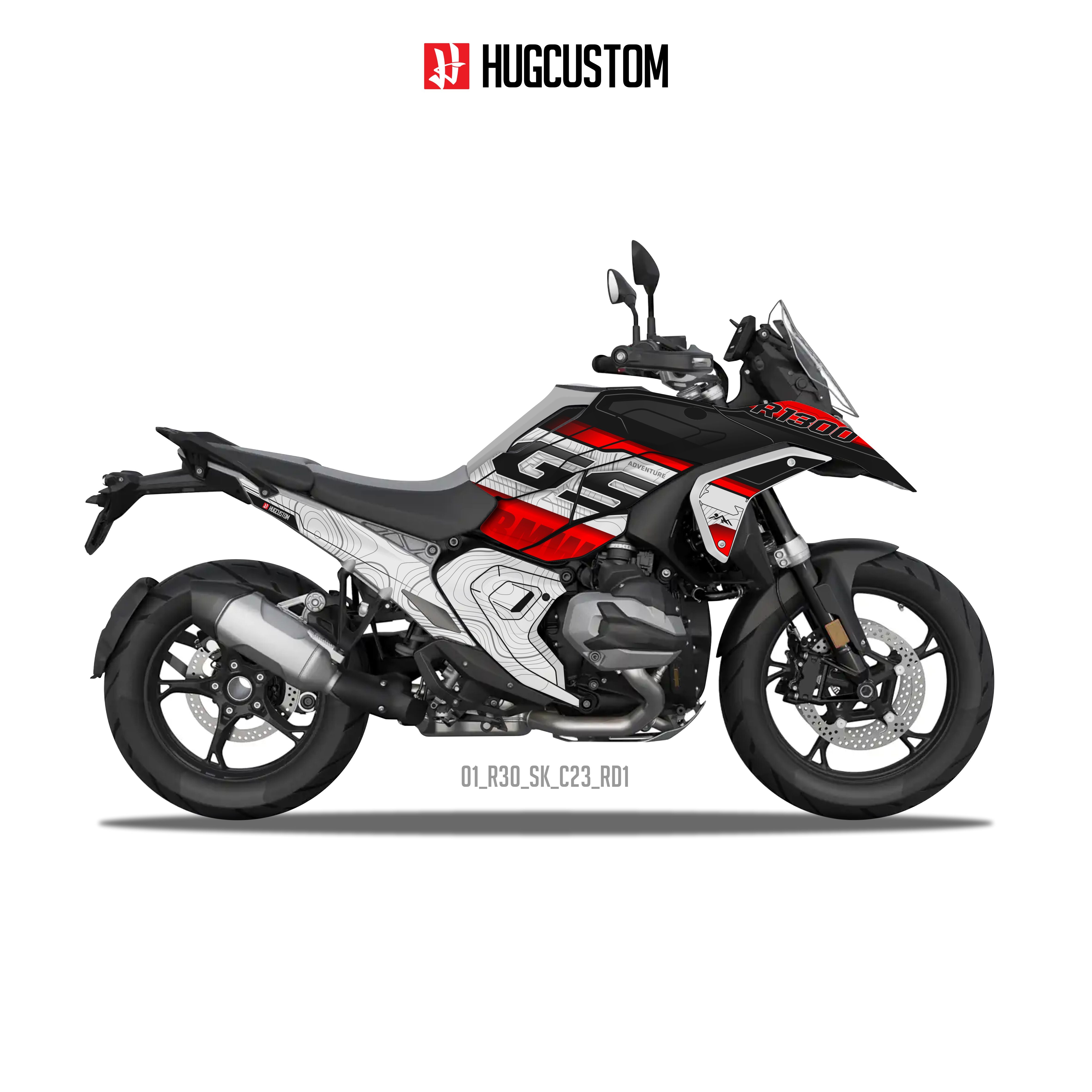 R1300GS 2024-2025 Sticker Kit – 'Atlas Adventure' Design - HUGSTICKERCUSTOM