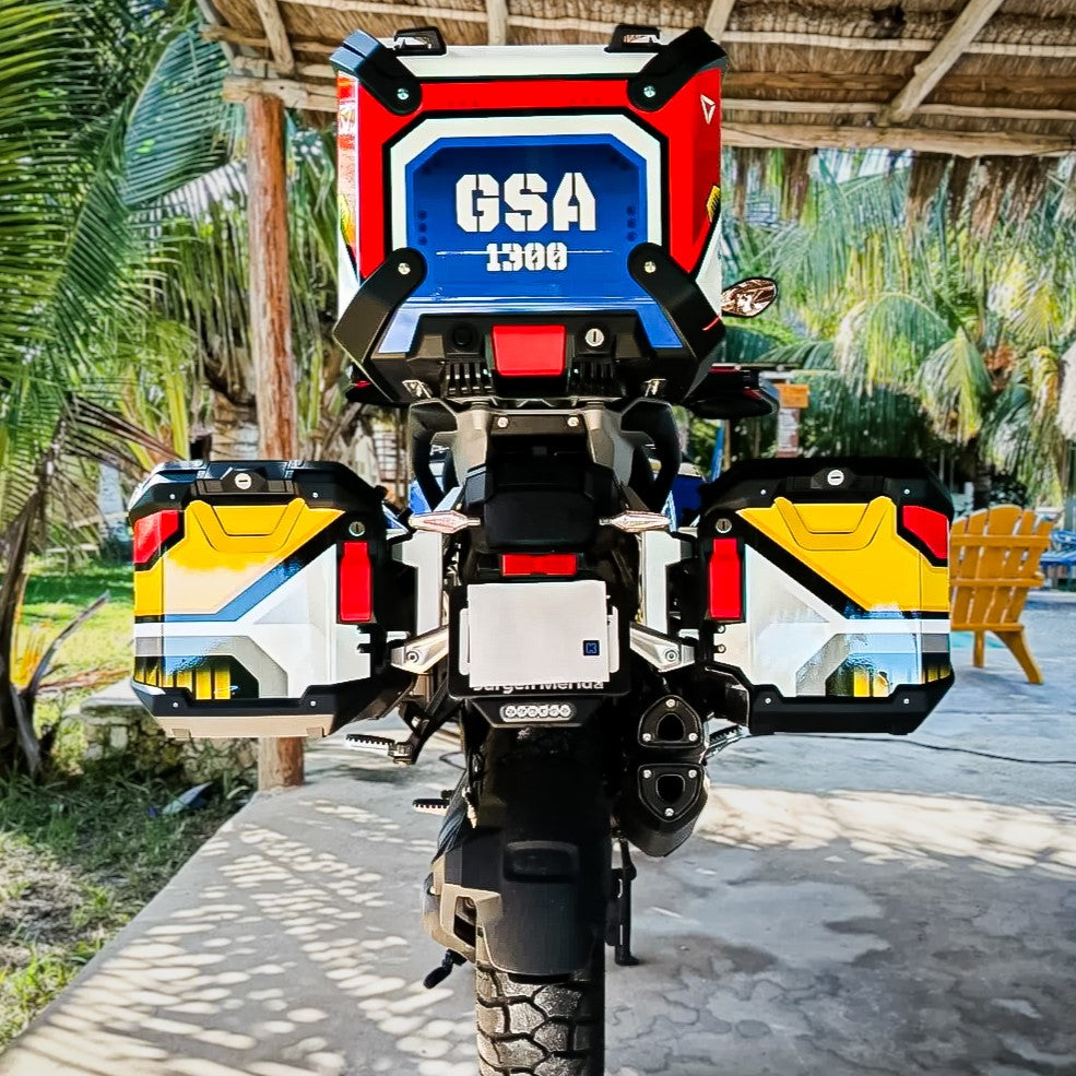 R1300GS Adventure 2024-2025 Sticker Kit – 'Machine No.1' Design - HUGSTICKERCUSTOM