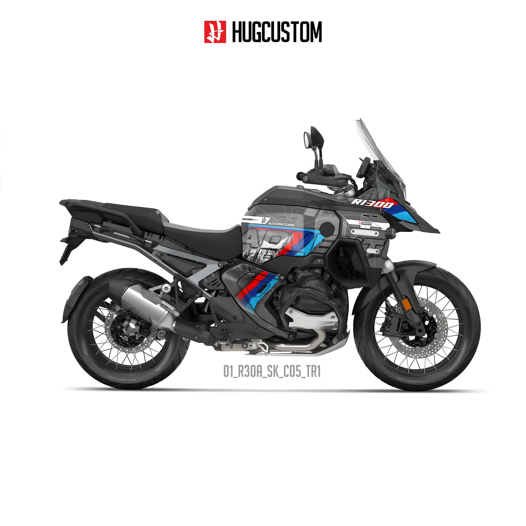 R1300GS Adventure 2024-2025 Sticker Kit – 'Mountain' Design - HUGSTICKERCUSTOM 