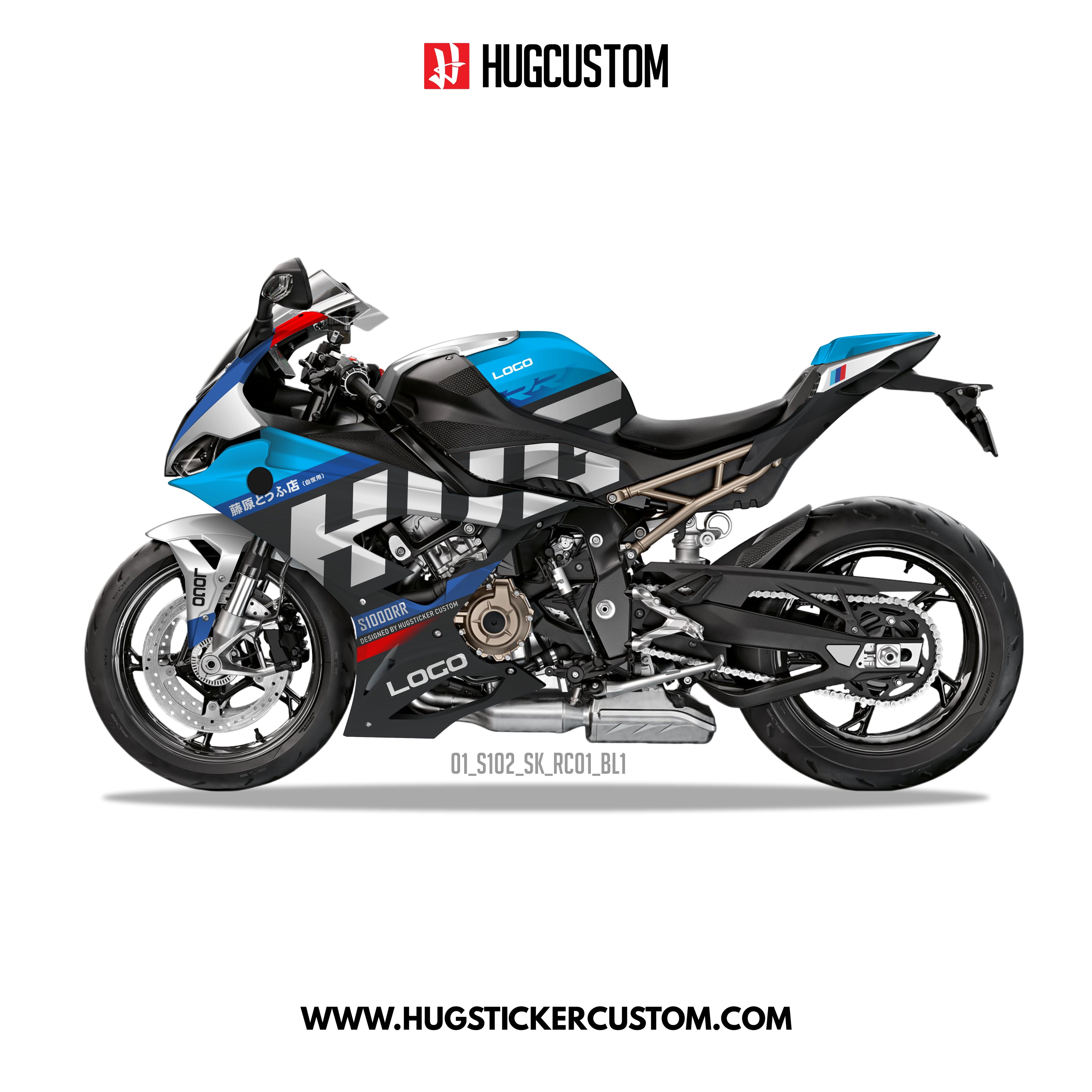 S1000RR 2019-2022 Sticker Kit - 'Racing' Design - HUGSTICKERCUSTOM 