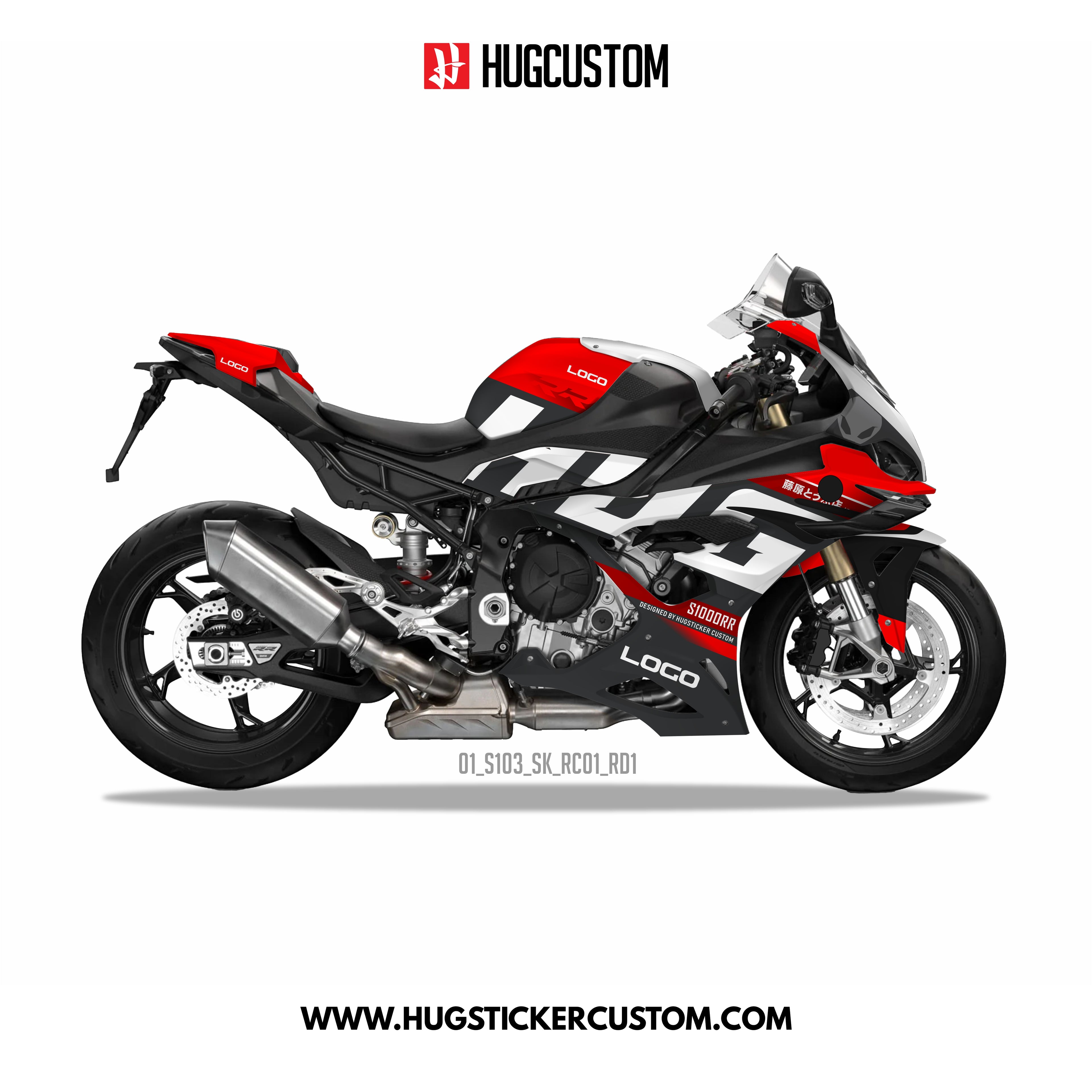 S1000RR 2023-2024 Sticker Kit - 'Racing' Design - HUGSTICKERCUSTOM 