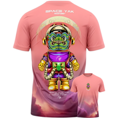 Hugstudio original T-shirt 'Space Yak' - HUGSTICKERCUSTOM 