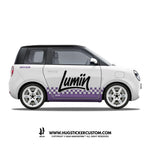 Sticker Kit Racing Concept "Checkered Pulse" for LUMIN - HUGSTICKERCUSTOM 