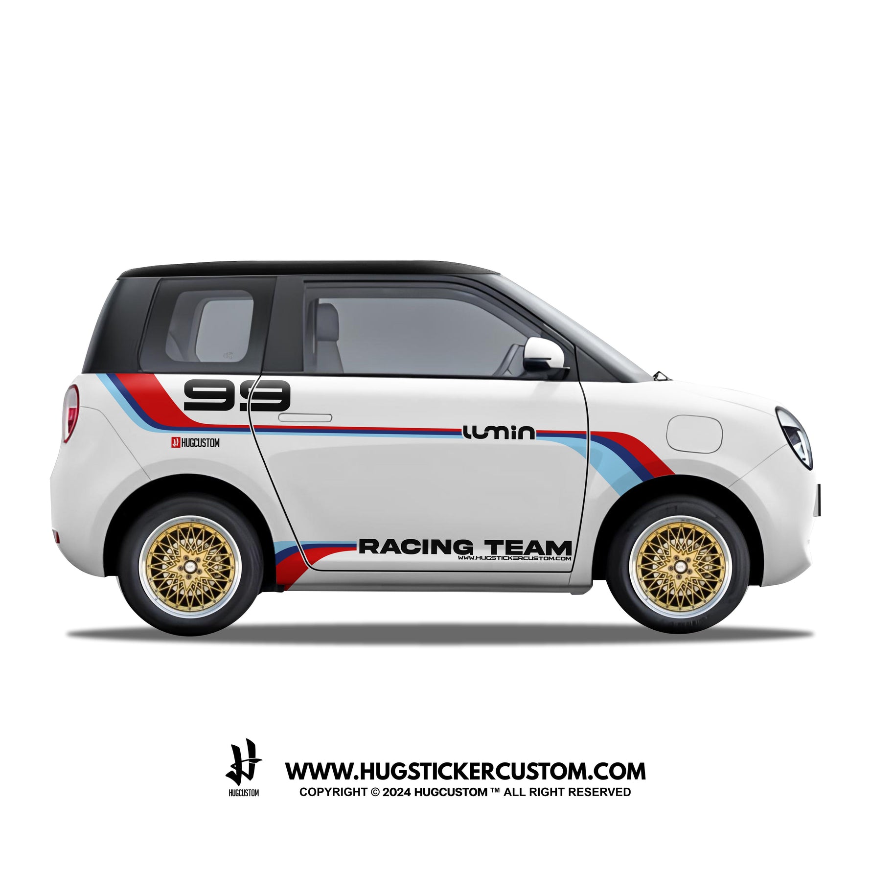 Sticker Kit Racing Concept "Jetstream" for LUMIN - HUGSTICKERCUSTOM 