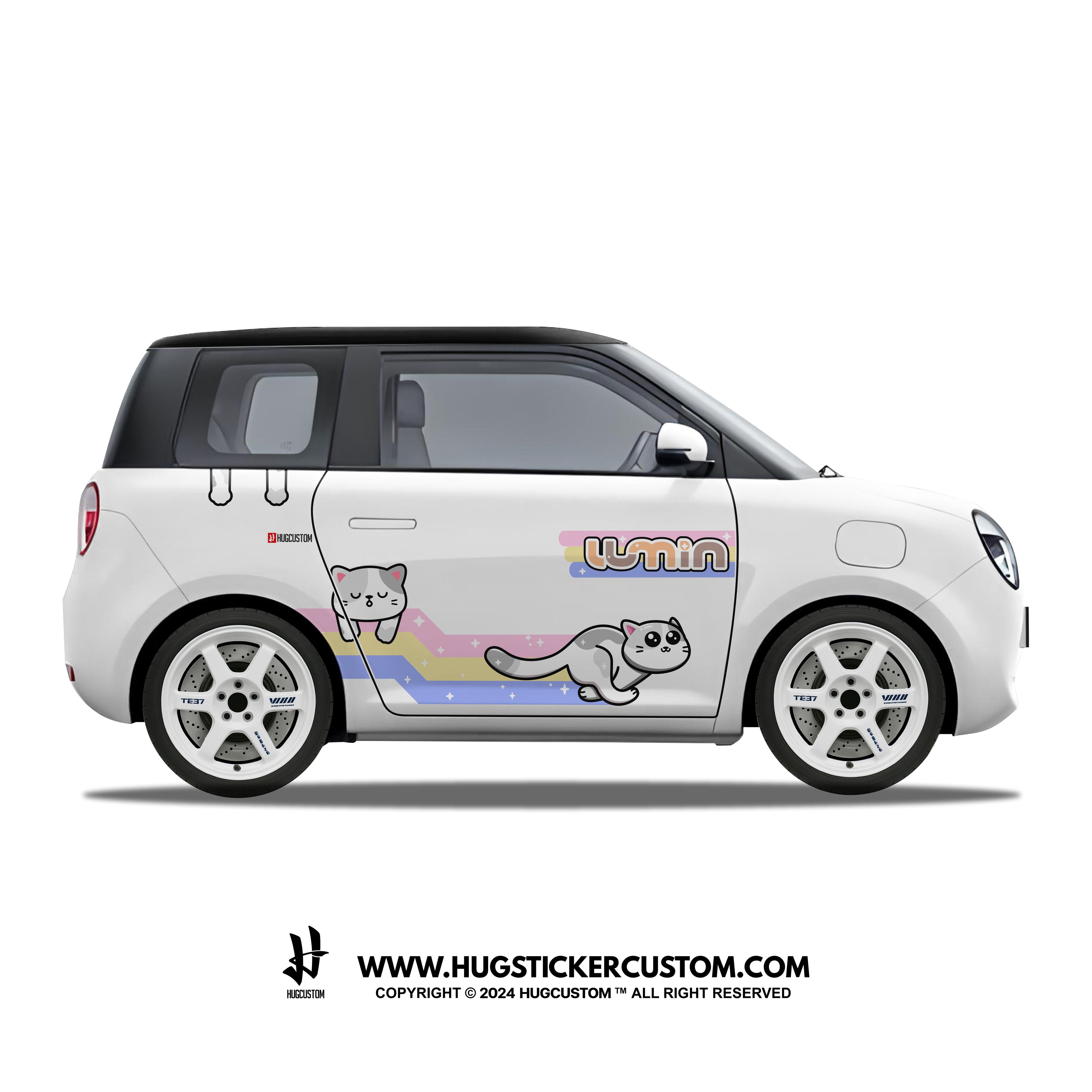 Sticker Kit Racing Concept "Kitty Cat" for LUMIN - HUGSTICKERCUSTOM 