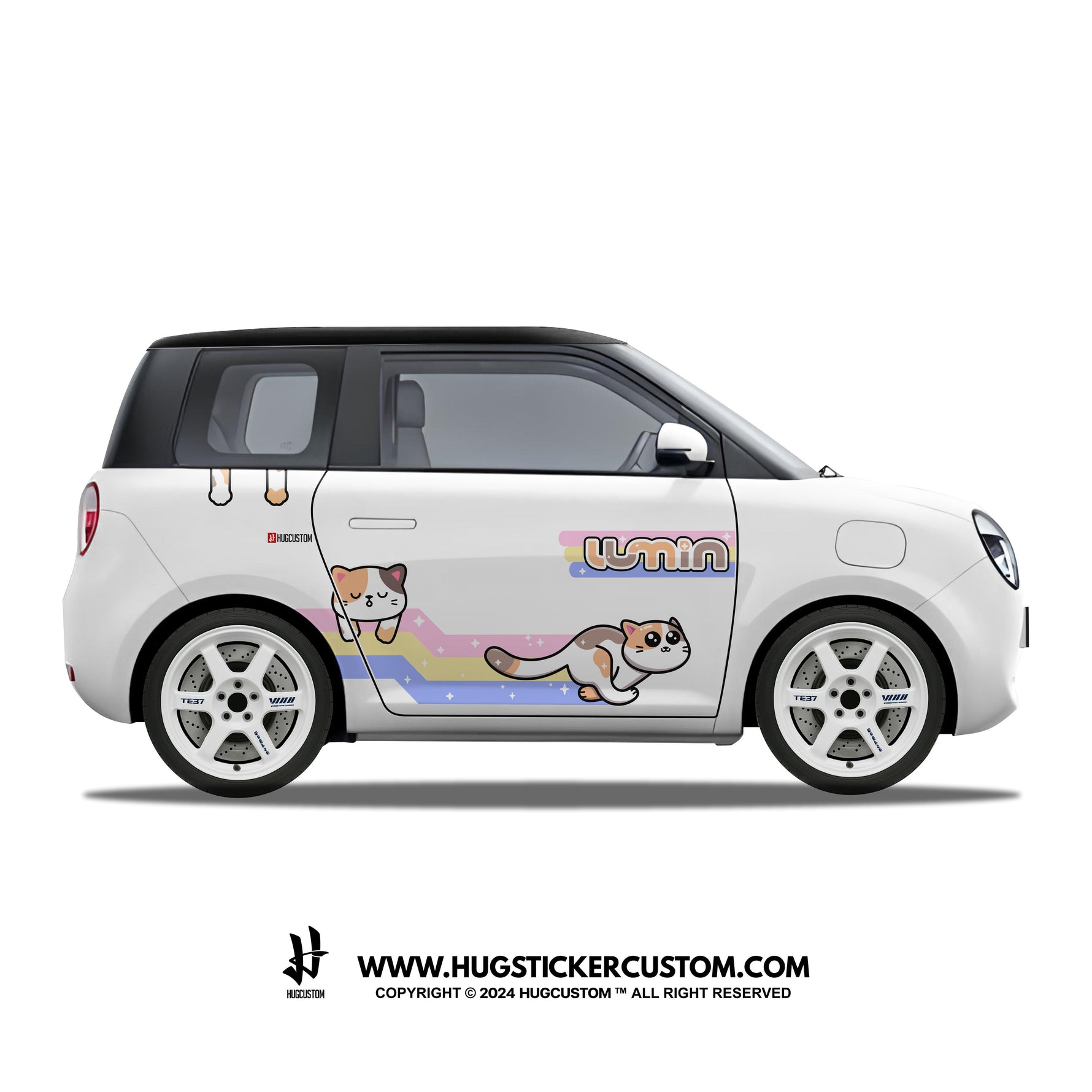 Sticker Kit Racing Concept "Kitty Cat" for LUMIN - HUGSTICKERCUSTOM 