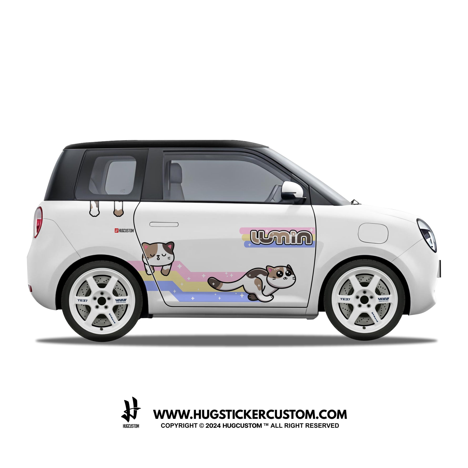 Sticker Kit Racing Concept "Kitty Cat" for LUMIN - HUGSTICKERCUSTOM 