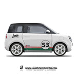 Sticker Kit Racing Concept "Retro Rally Tricolor" for LUMIN - HUGSTICKERCUSTOM 