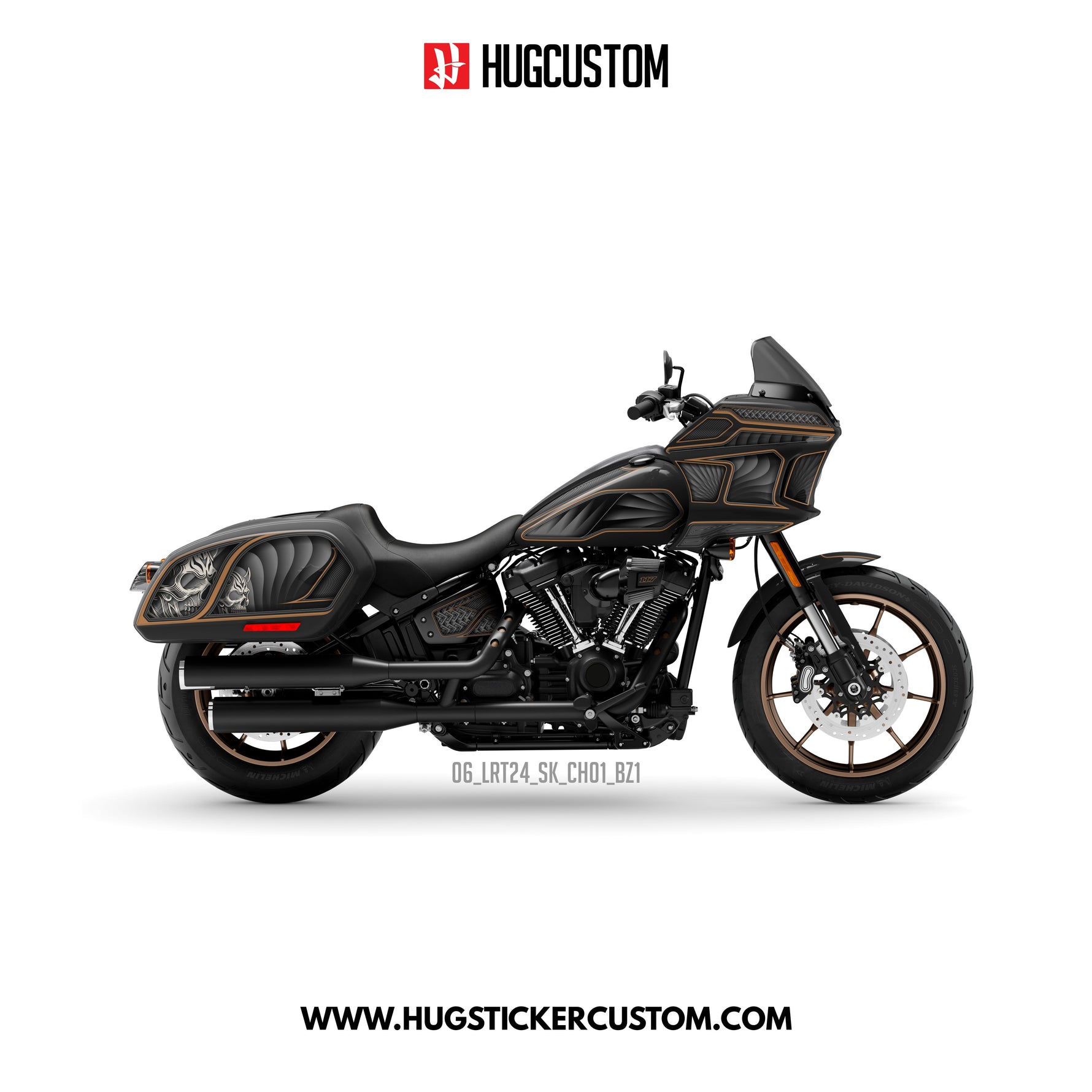 Sticker Kit for Cruiser LRST (FXLRST) (2017-2025) - 'Chicano Style' Design - HUGSTICKERCUSTOM 