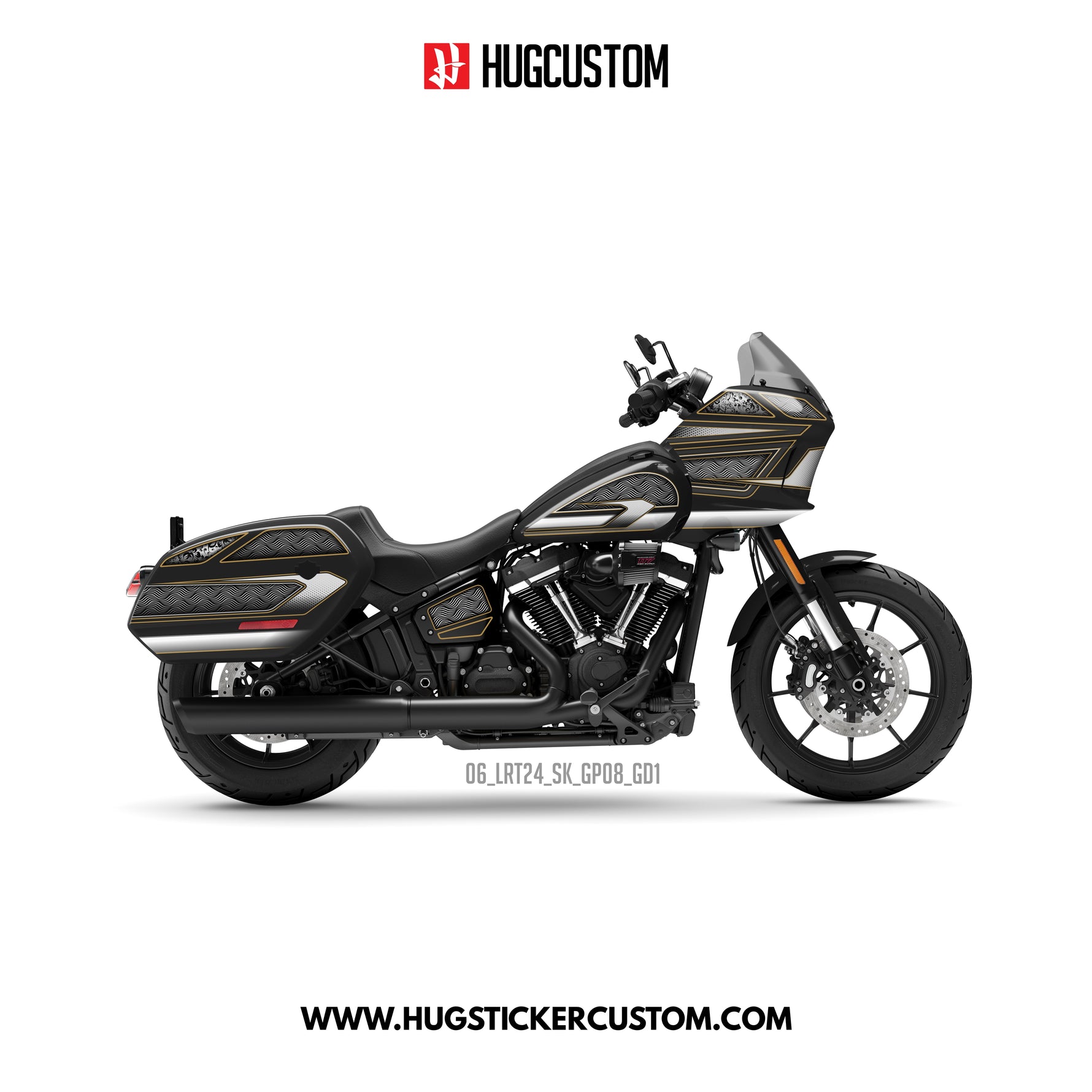 Sticker Kit for Cruiser LRST (FXLRST) (2017-2025) - 'High Roller' Design - HUGSTICKERCUSTOM 
