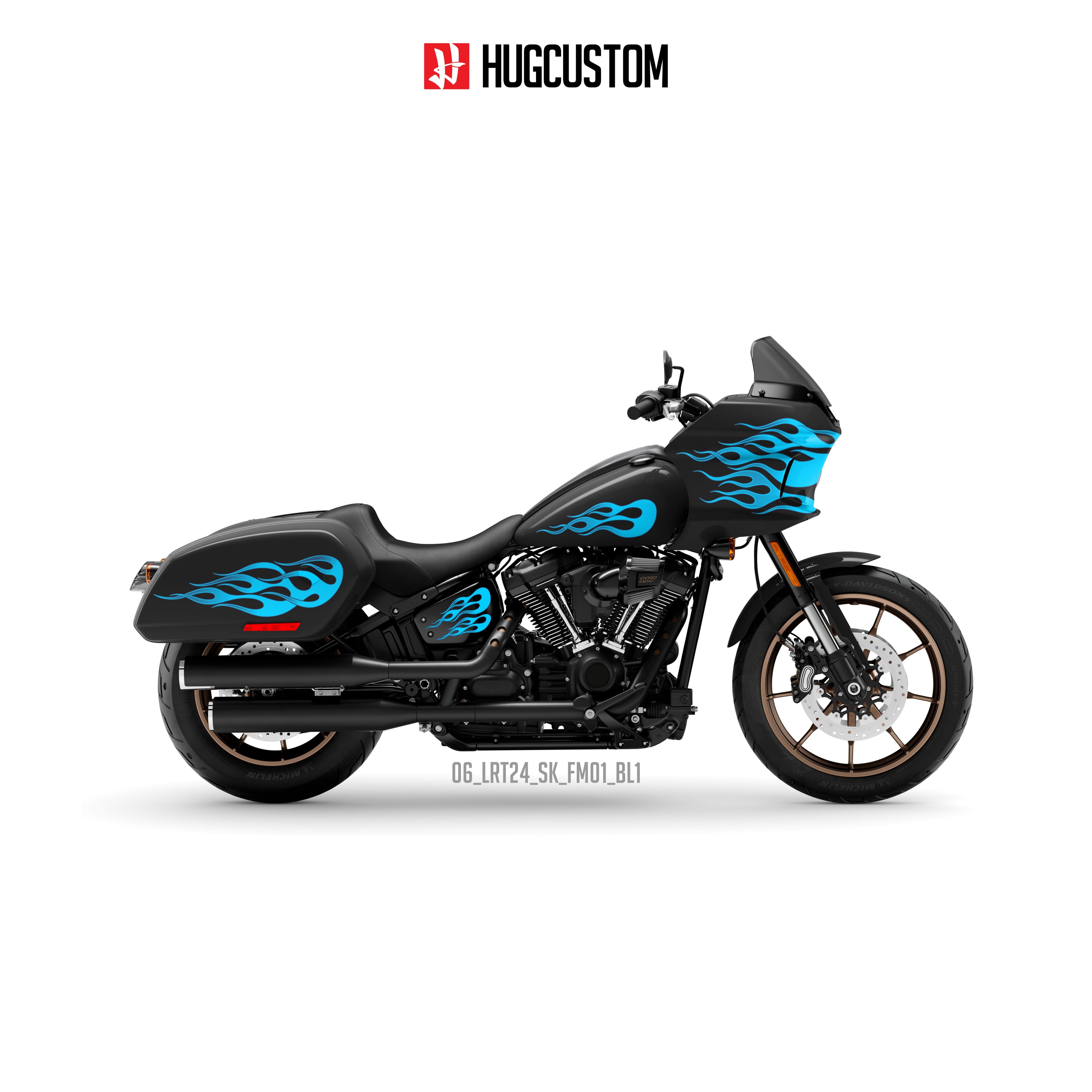 Sticker Kit for Cruiser LRST (FXLRST) (2017-2026) - 'Blaze of Freedom' Design - HUGSTICKERCUSTOM 