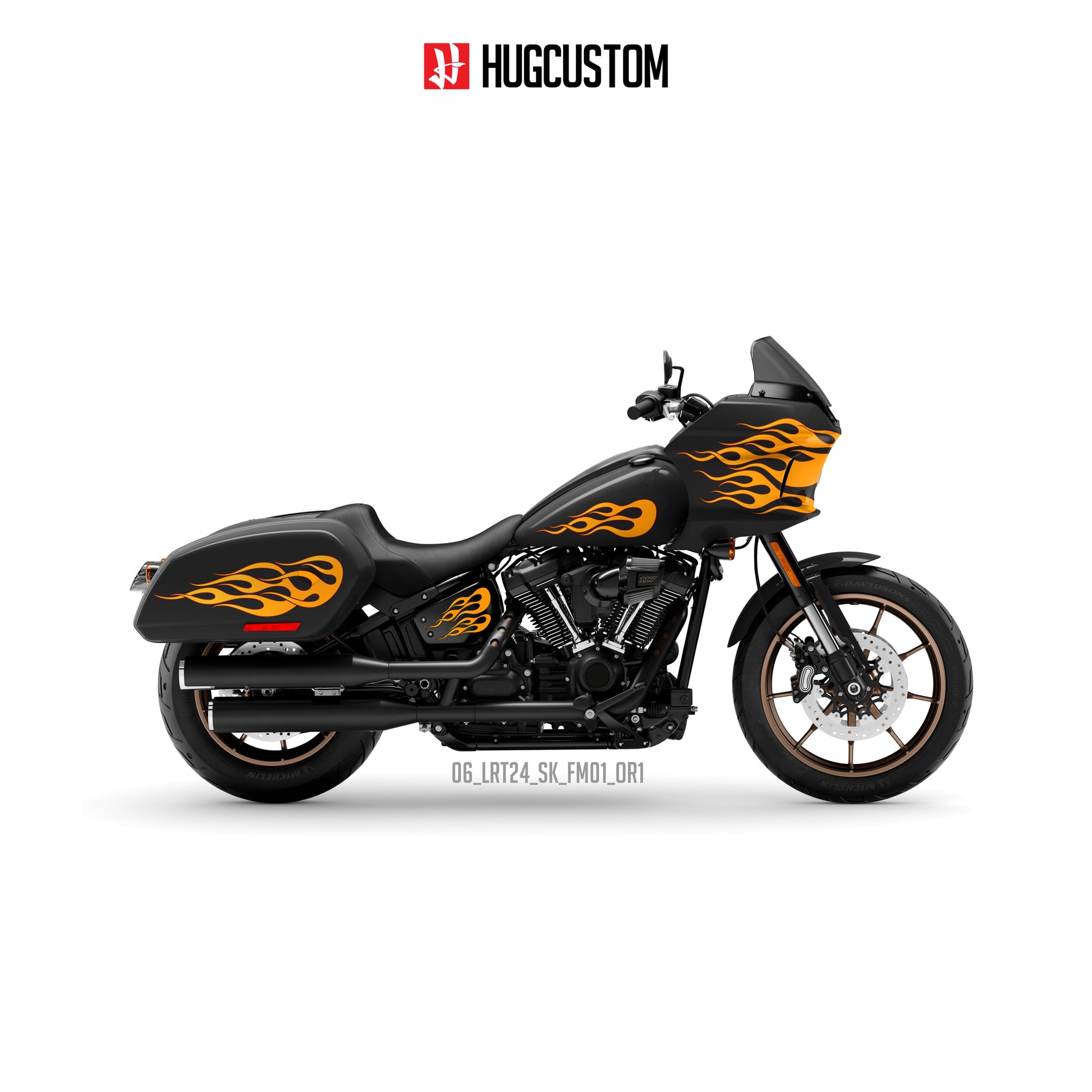 Sticker Kit for Cruiser LRST (FXLRST) (2017-2026) - 'Blaze of Freedom' Design - HUGSTICKERCUSTOM 