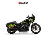 Sticker Kit for Cruiser LRST (FXLRST) (2017-2026) - 'Burning Skeleton' Design - HUGSTICKERCUSTOM 